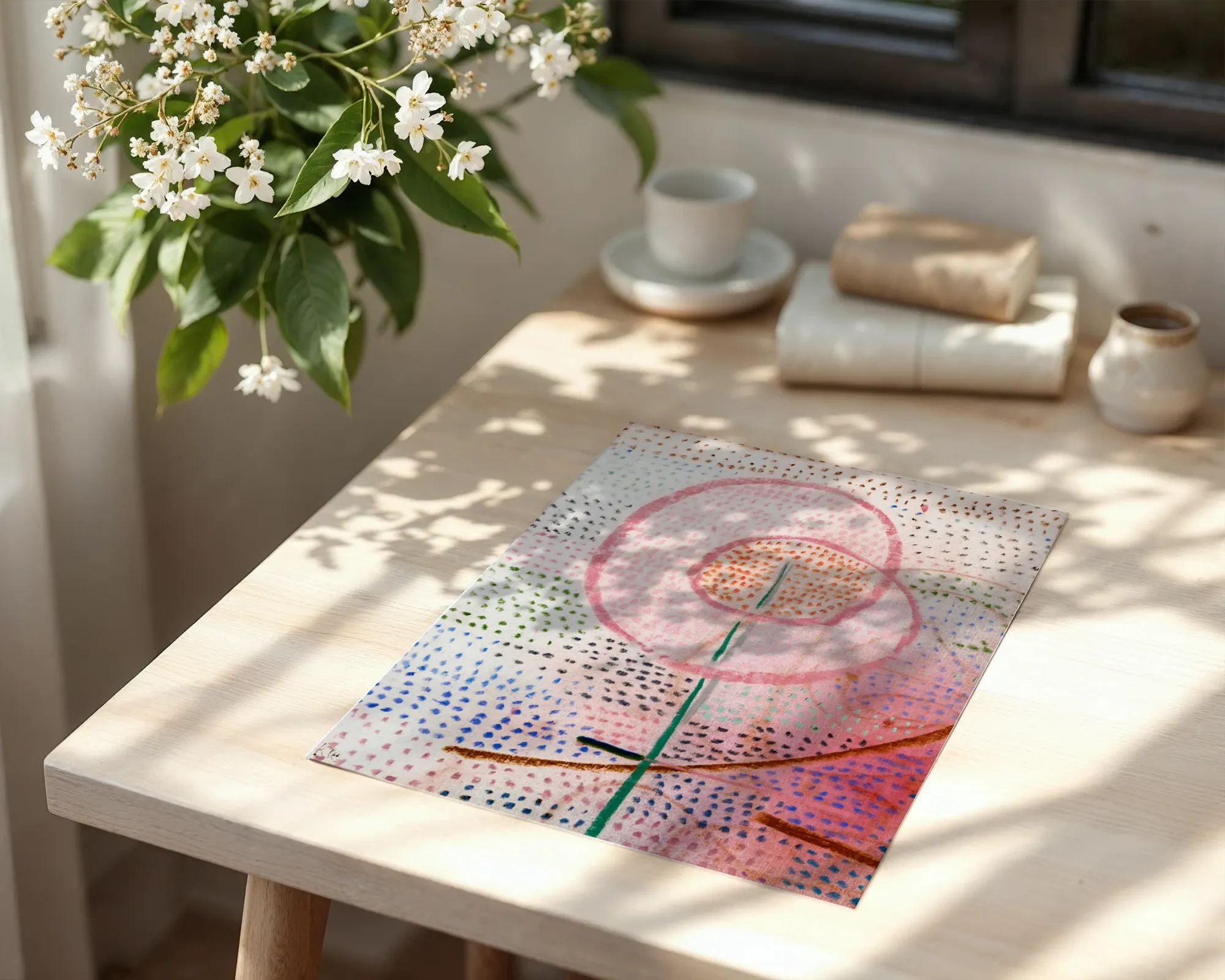 Concentric Pink Blossom — room view 6