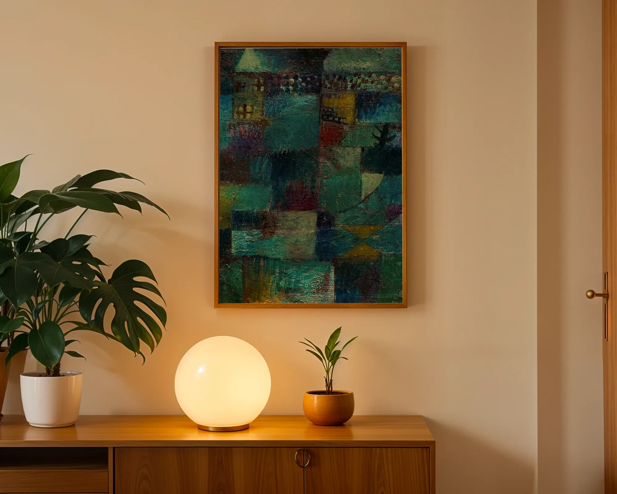 Teal Nocturnal Architecture — room view 3