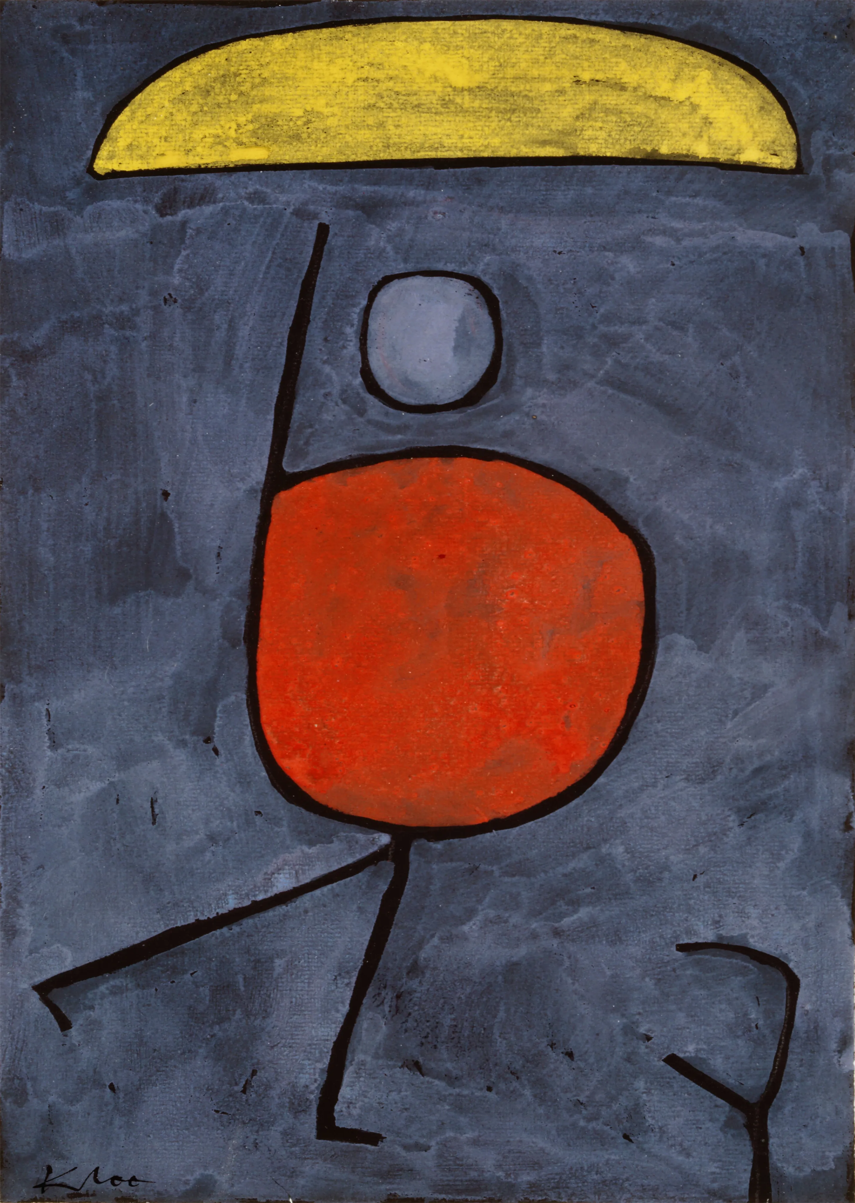 Abstract Figure on Blue Ground image 1