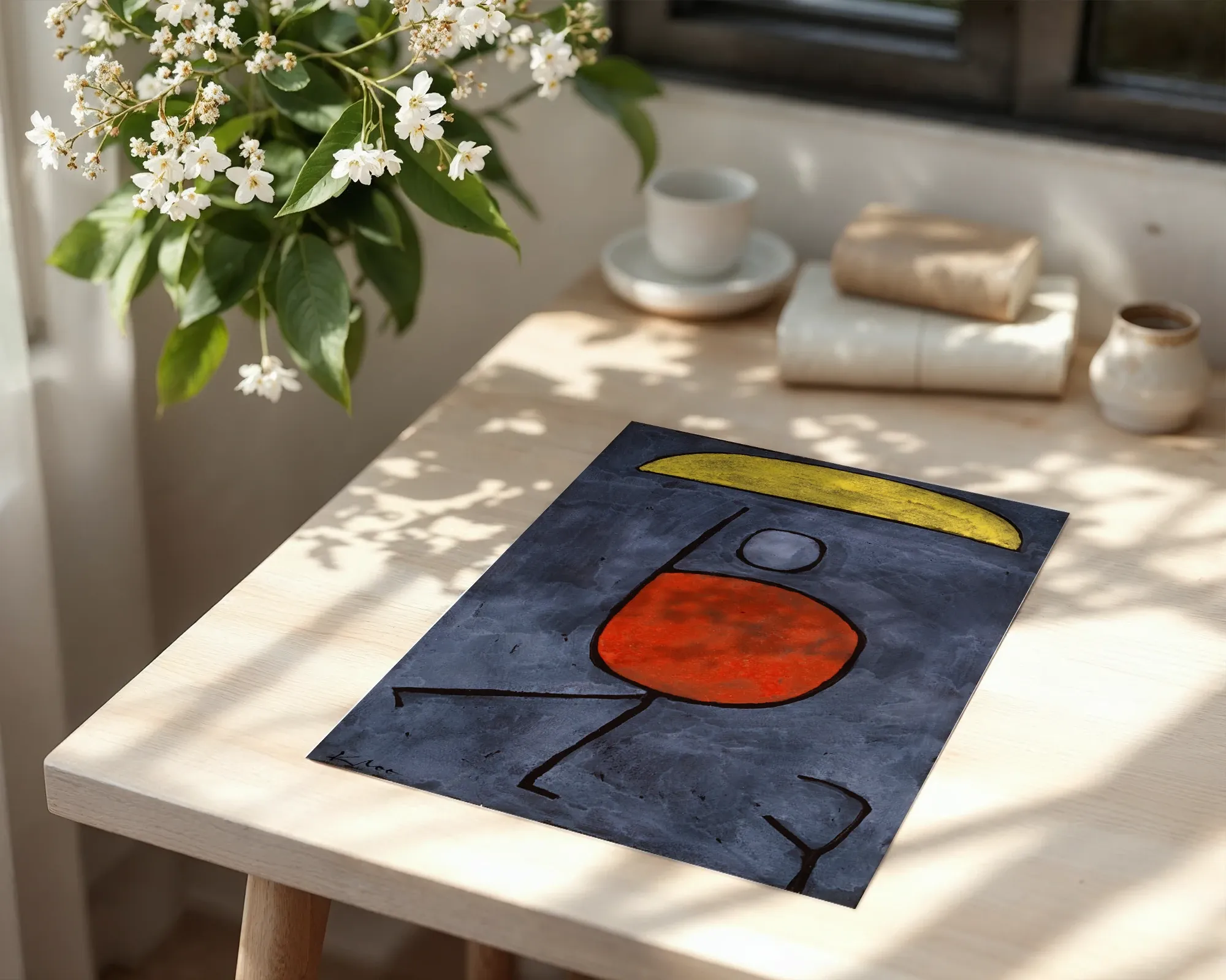 Abstract Figure on Blue Ground — room view 6