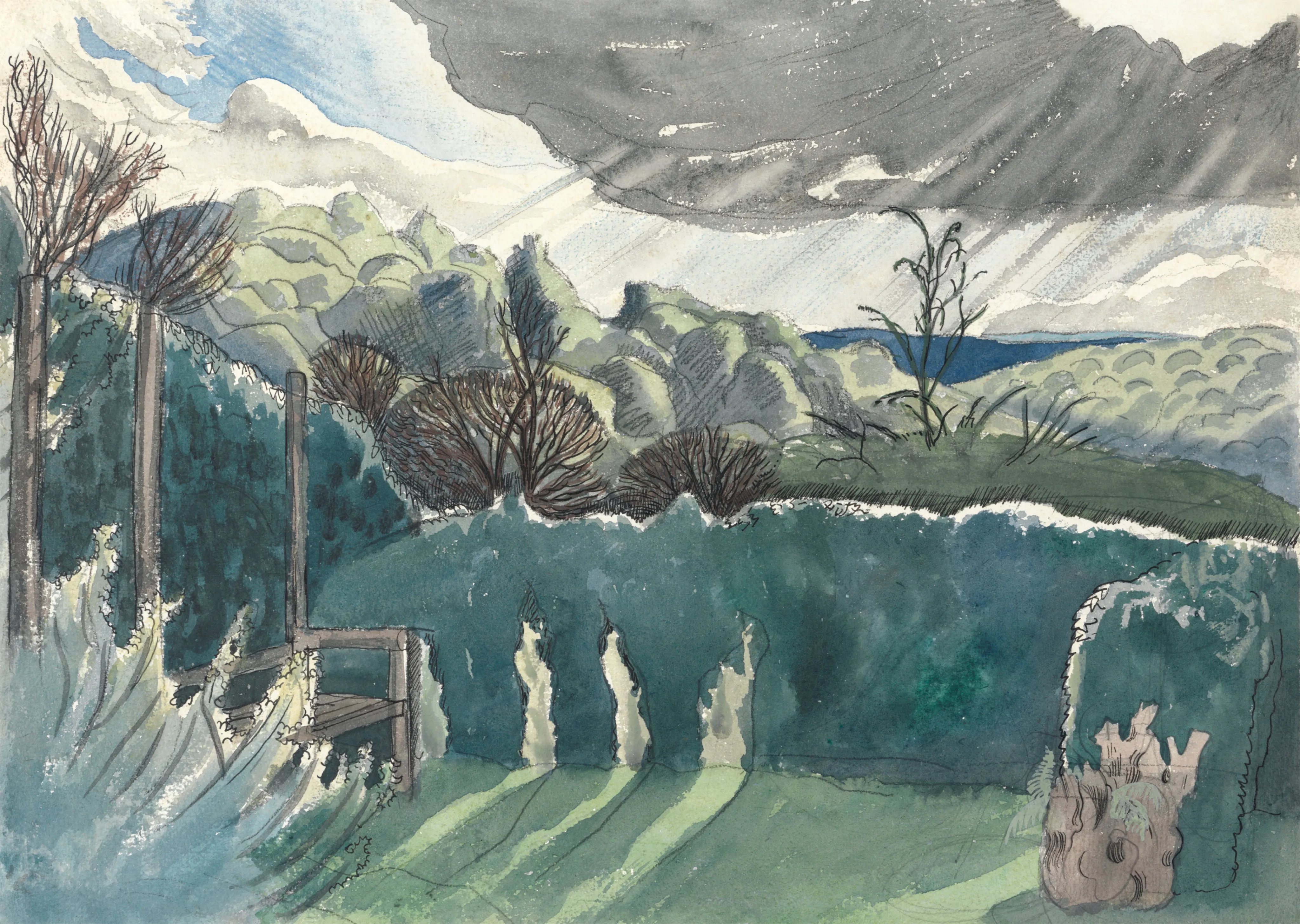 Storm Clouds Over Country Garden image 1