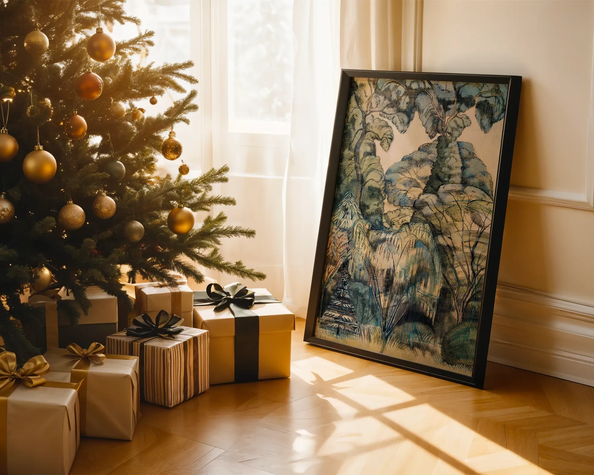 Stylized Woodland Canopy — room view 2
