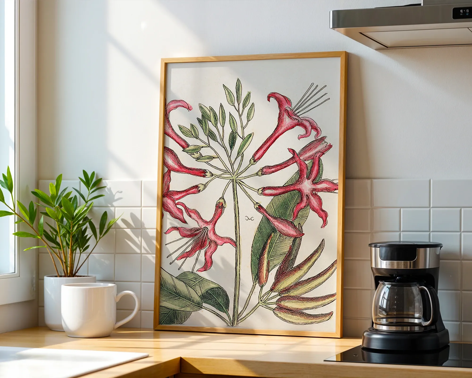 Crimson Honeysuckle Study — room view 1