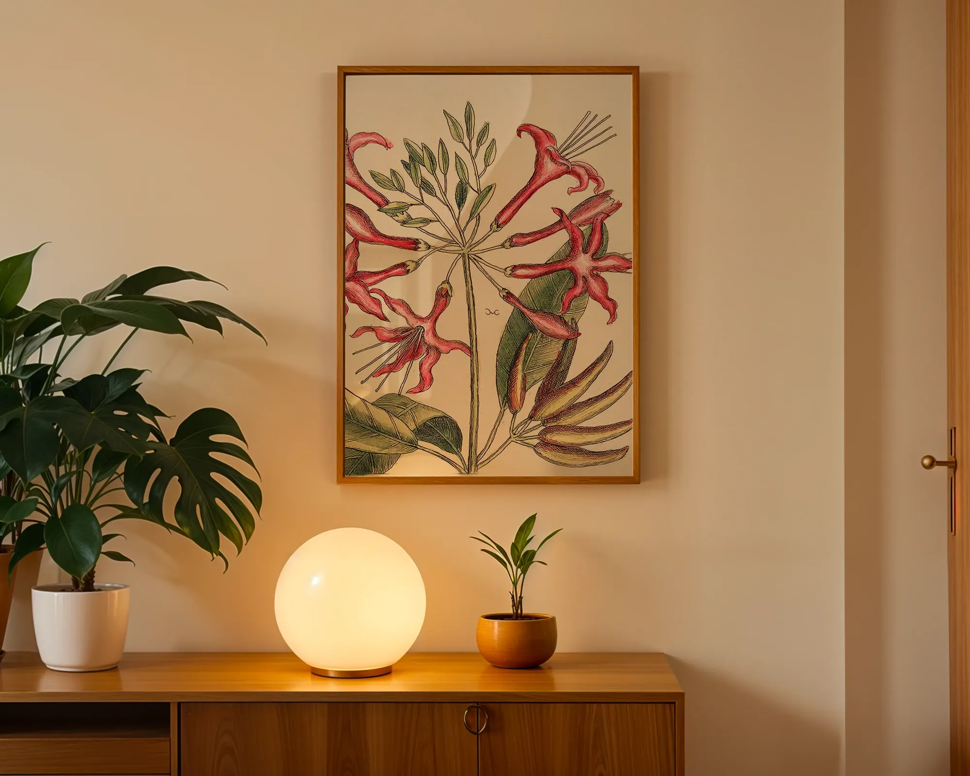 Crimson Honeysuckle Study — room view 3