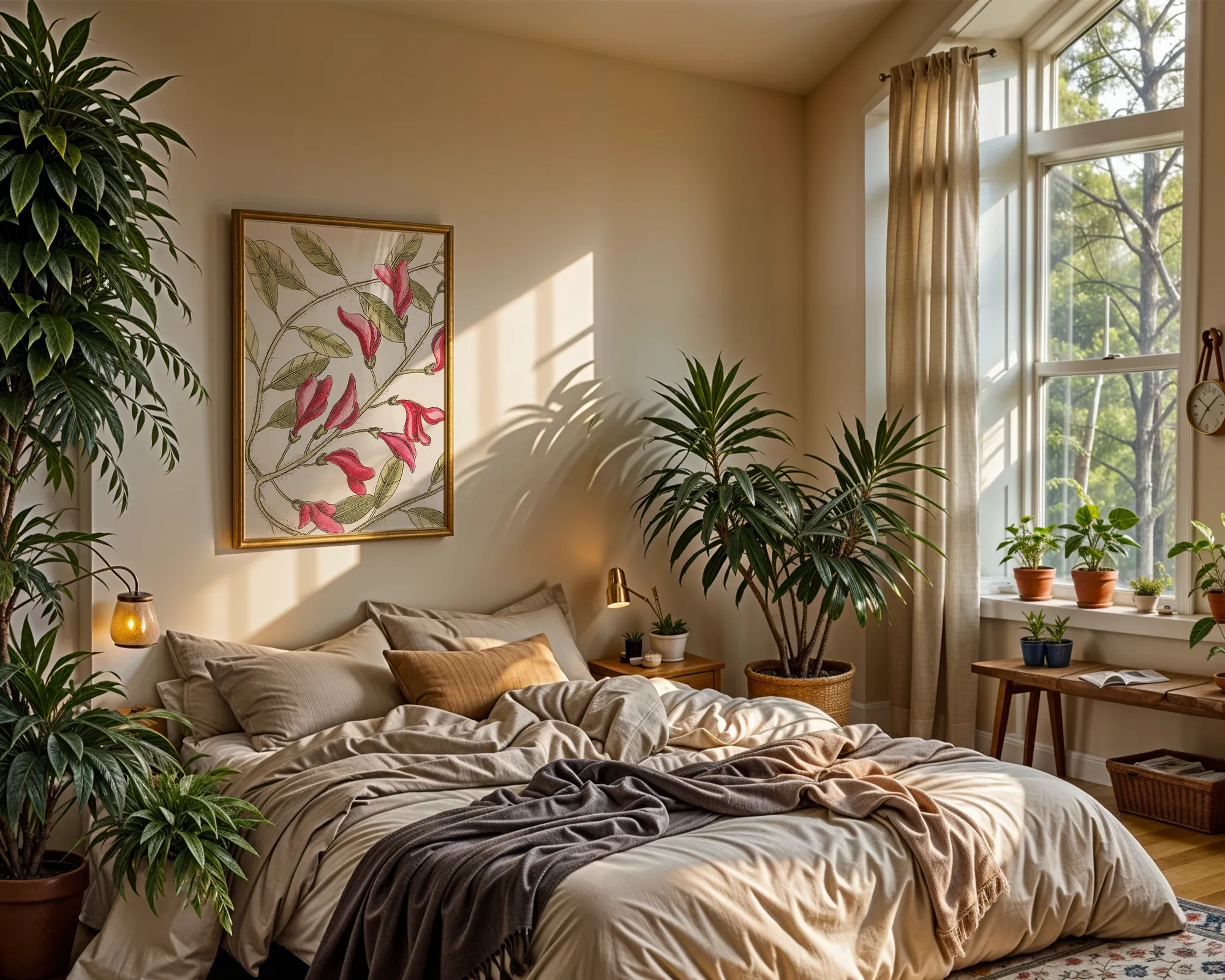 Crimson Botanical Vine — room view 4