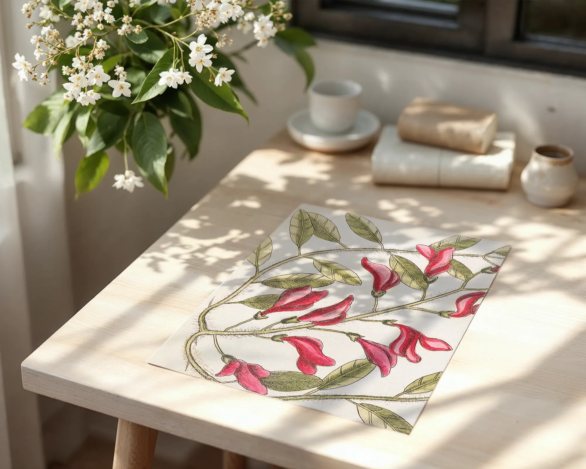 Crimson Botanical Vine — room view 6