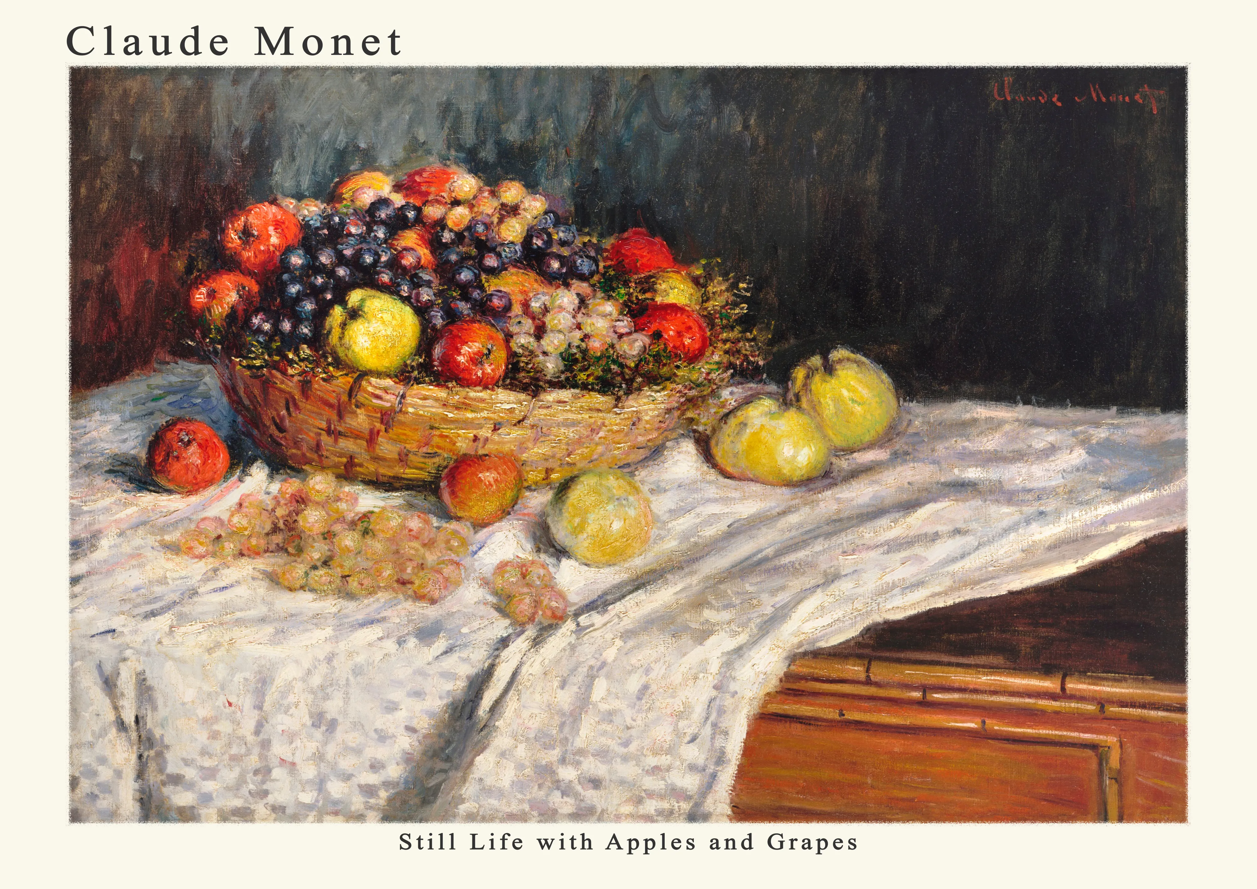 Still Life with Apples and Grapes — Poster edition