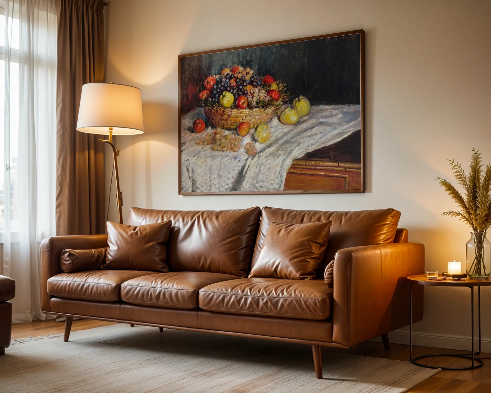 Still Life with Apples and Grapes — Print edition, room view 3