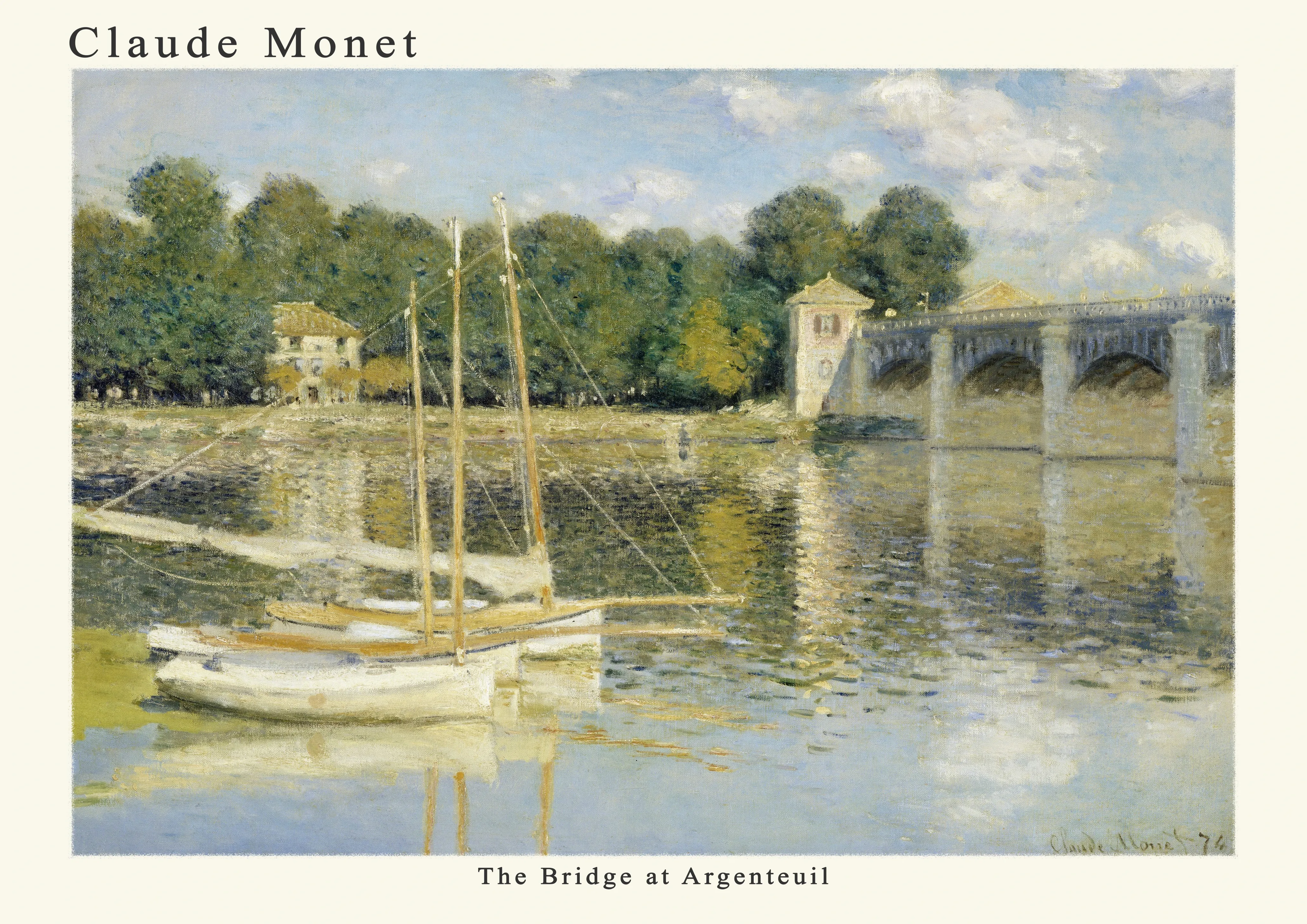The Bridge at Argenteuil — Poster edition