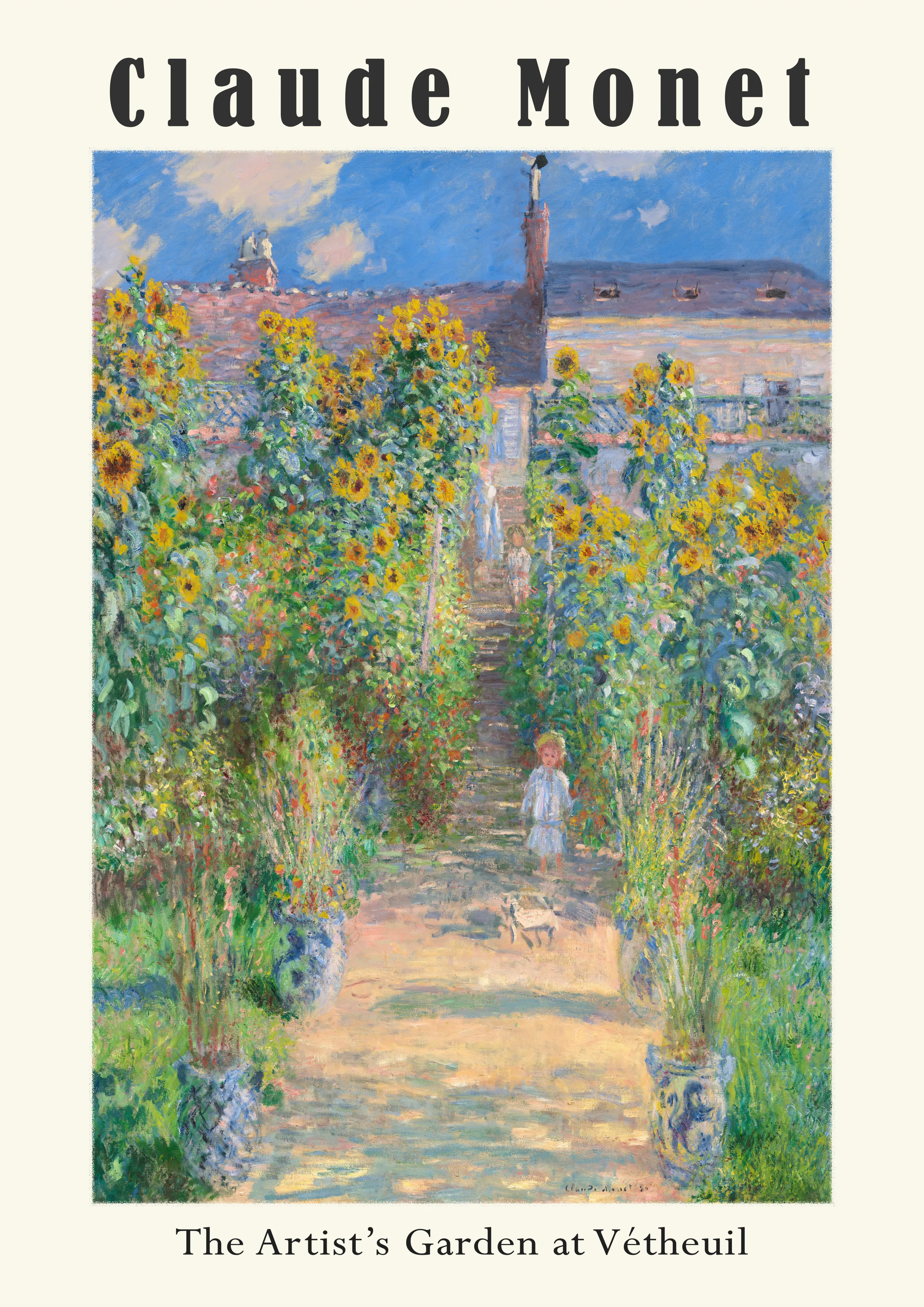 The Artist's Garden at Vétheuil — Poster edition