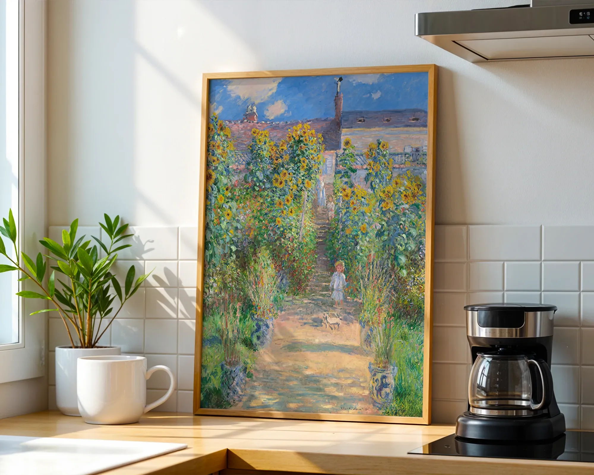The Artist's Garden at Vétheuil — Print edition, room view 1