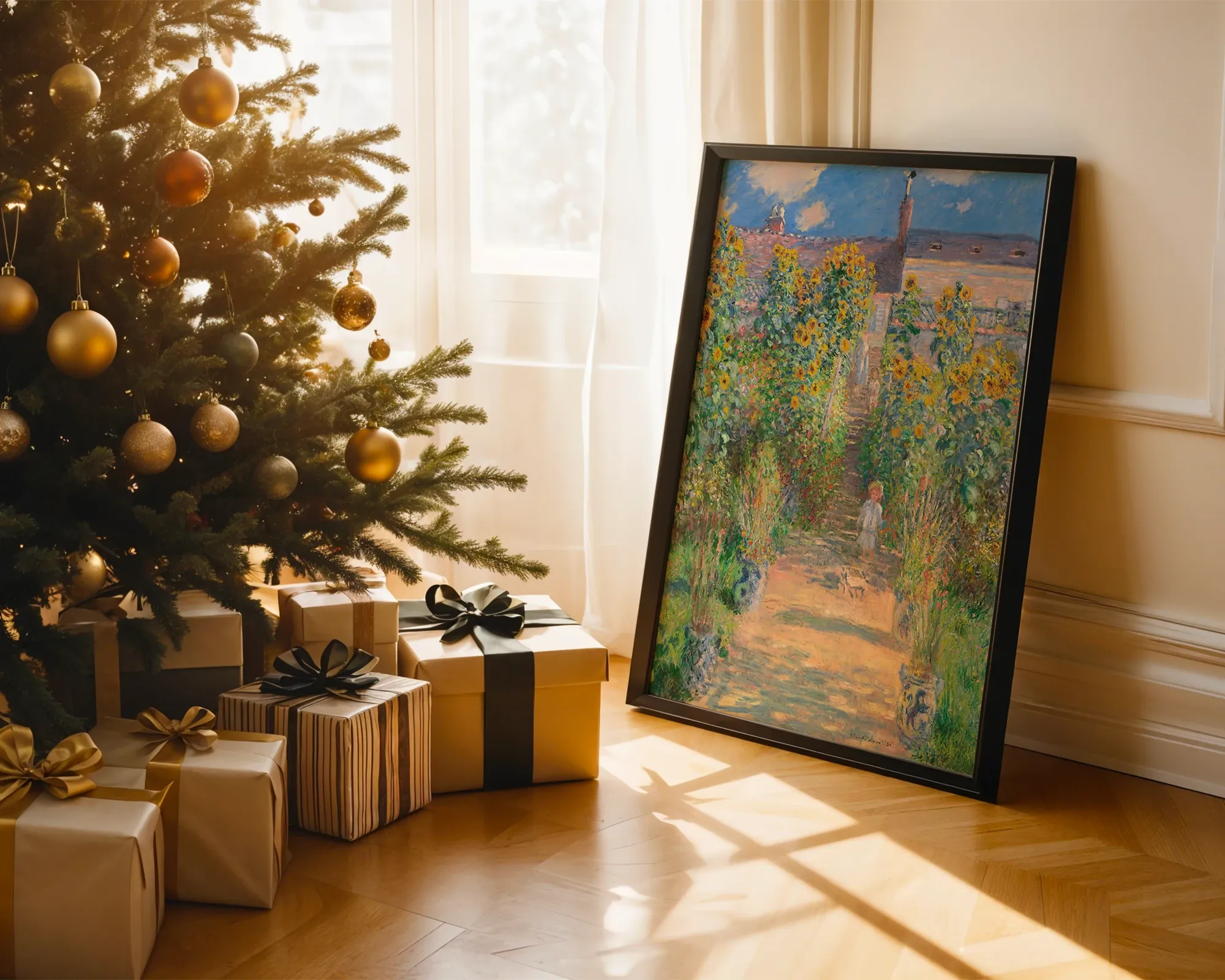 The Artist's Garden at Vétheuil — Print edition, room view 2