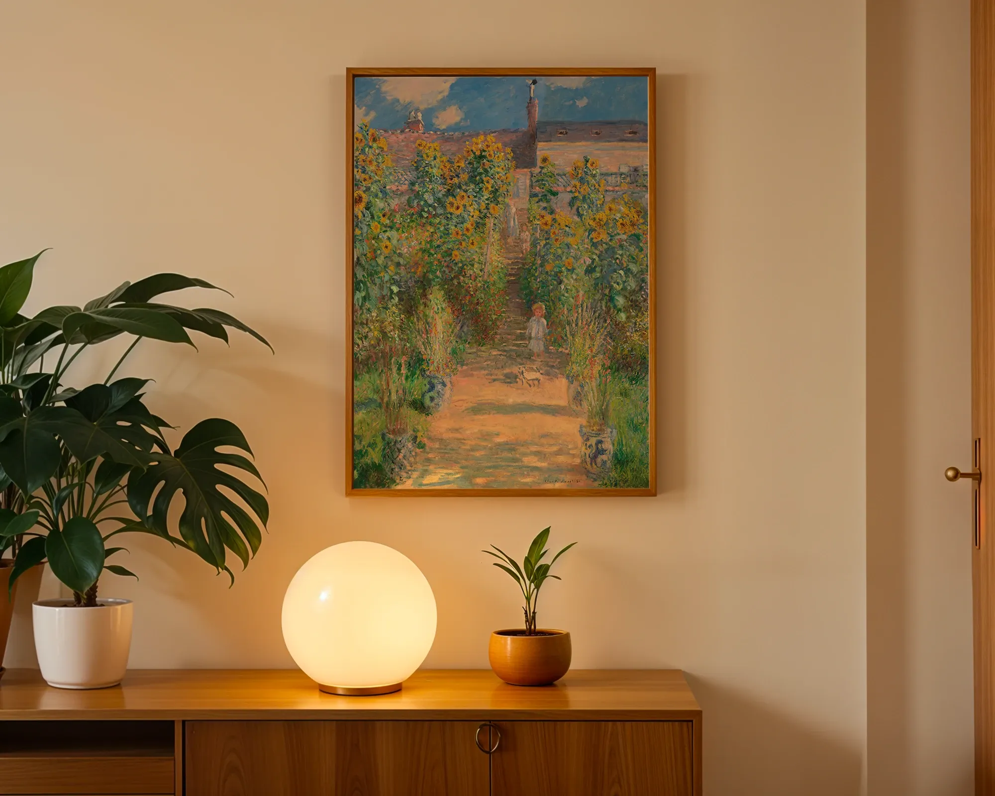 The Artist's Garden at Vétheuil — Print edition, room view 3
