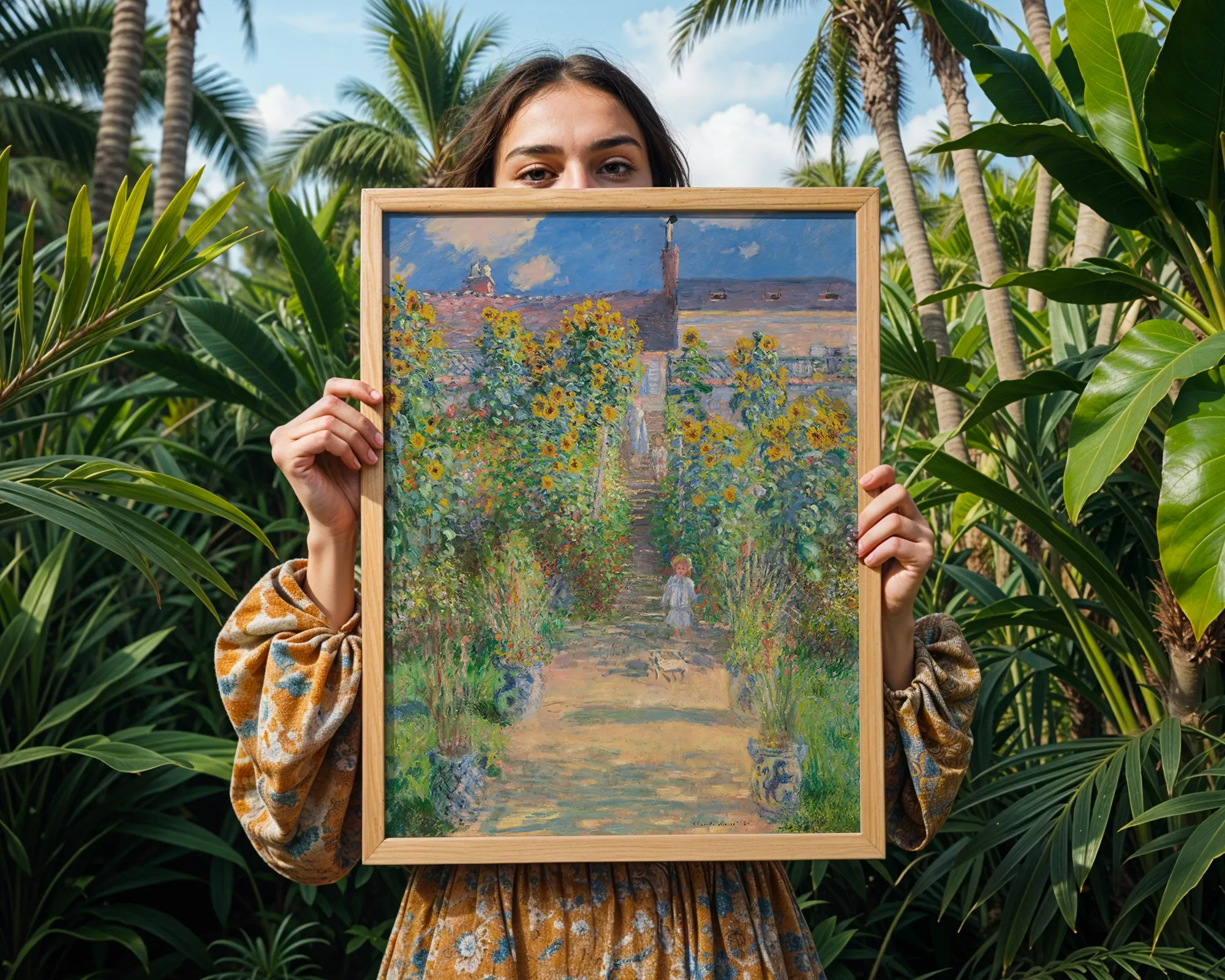 The Artist's Garden at Vétheuil — Print edition, room view 5
