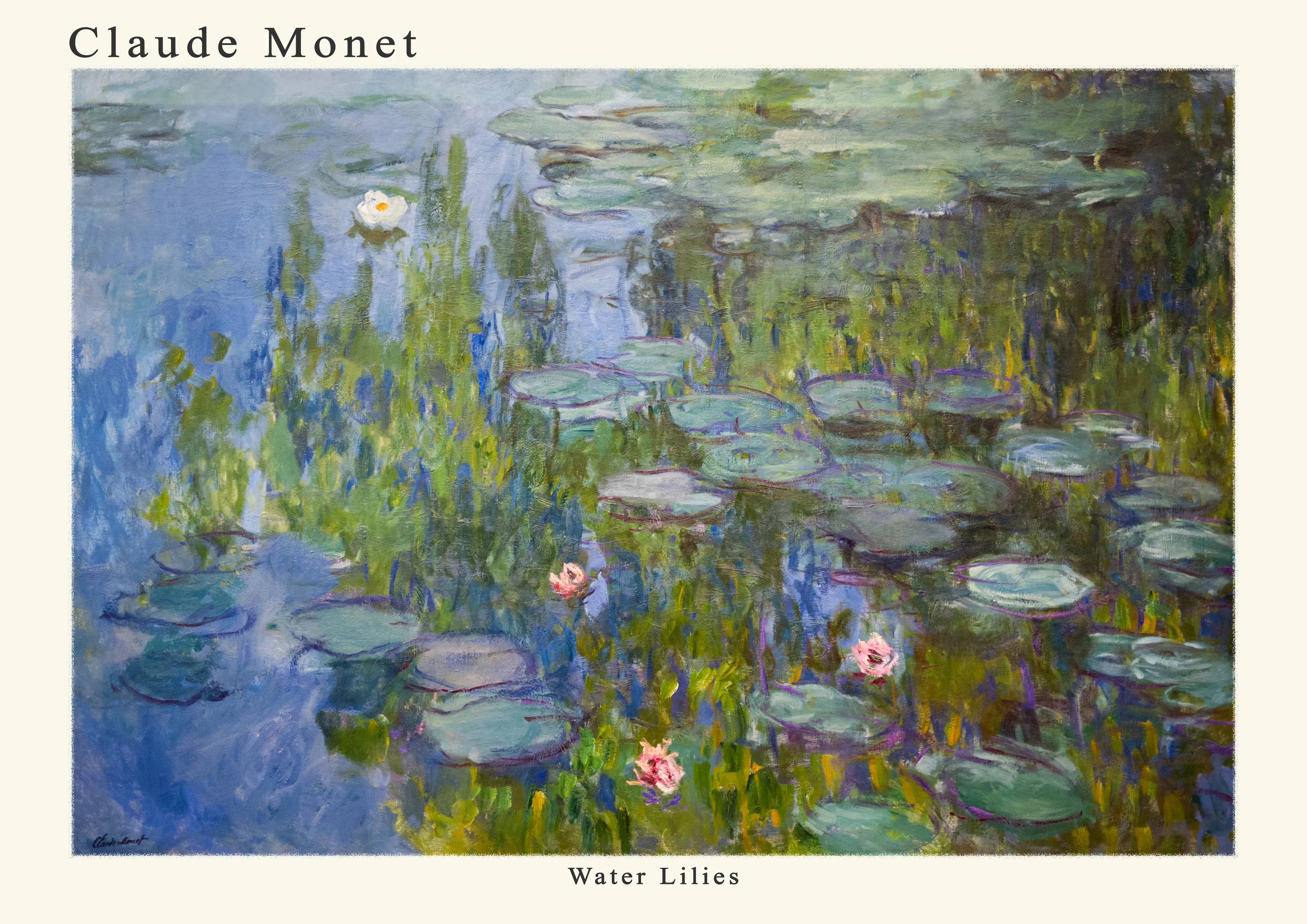 Water Lilies — Poster edition