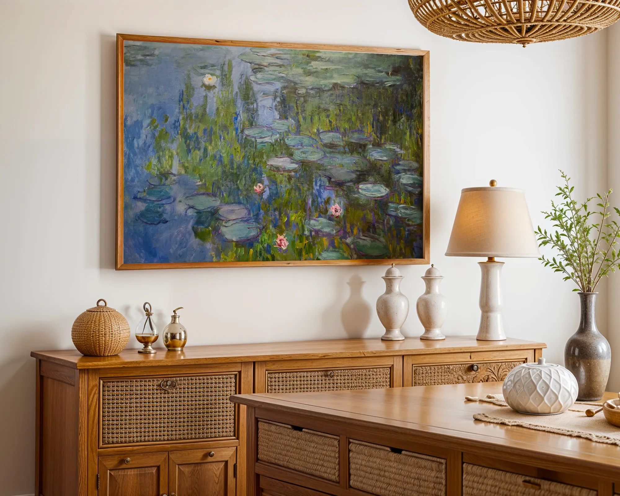 Water Lilies — Print edition, room view 4