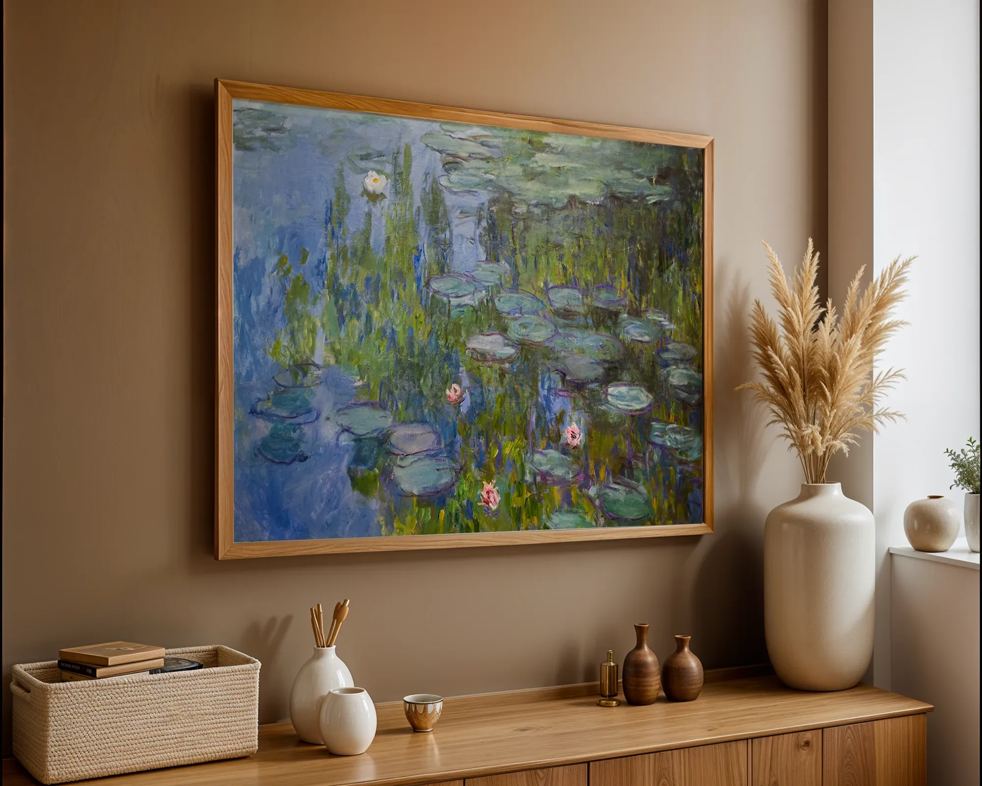 Water Lilies — Print edition, room view 5