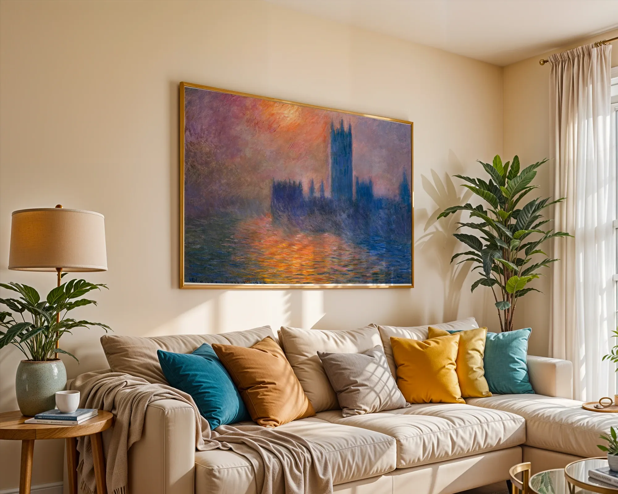 Houses of Parliament, Sunset — Print edition, room view 2