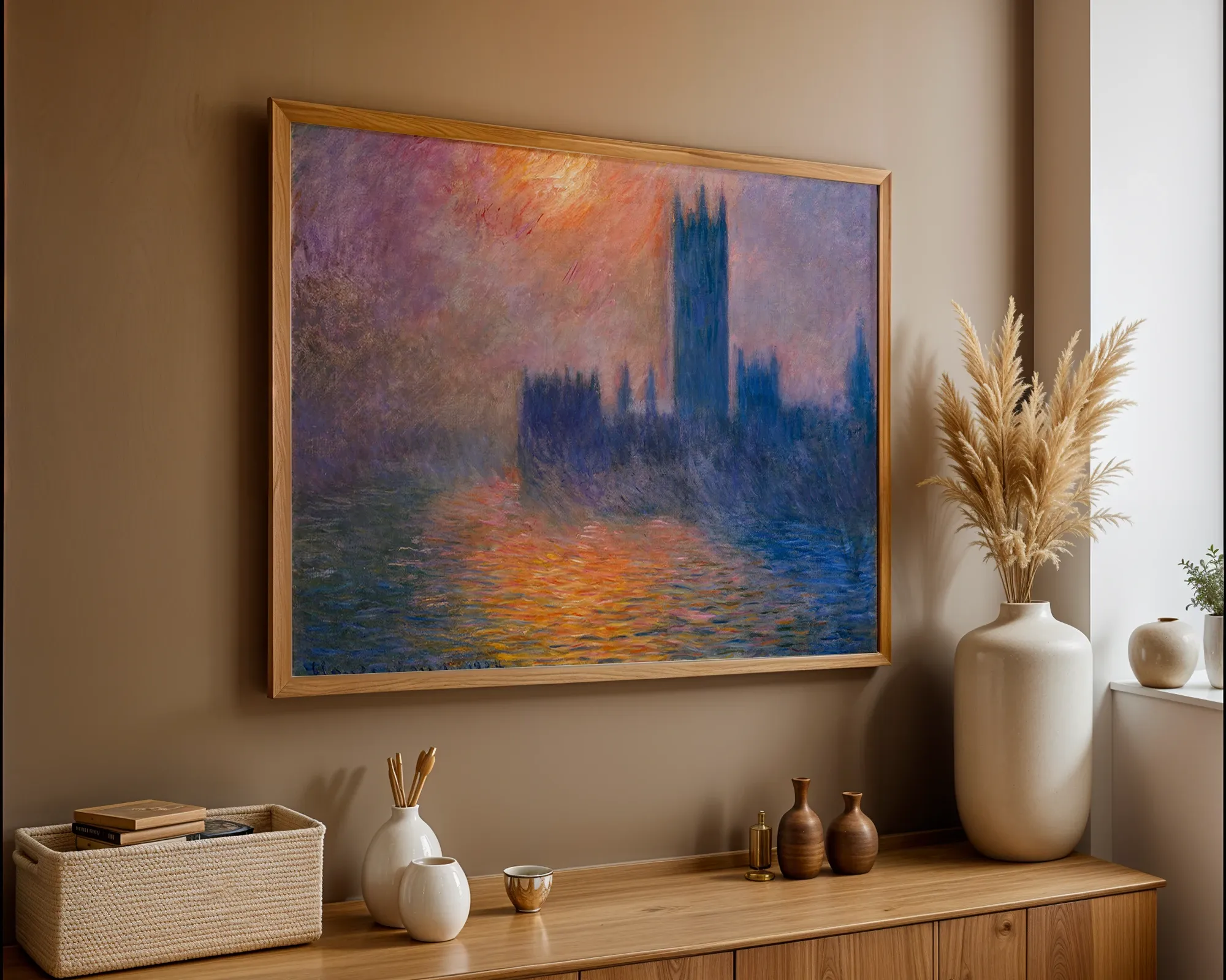 Houses of Parliament, Sunset — Print edition, room view 5