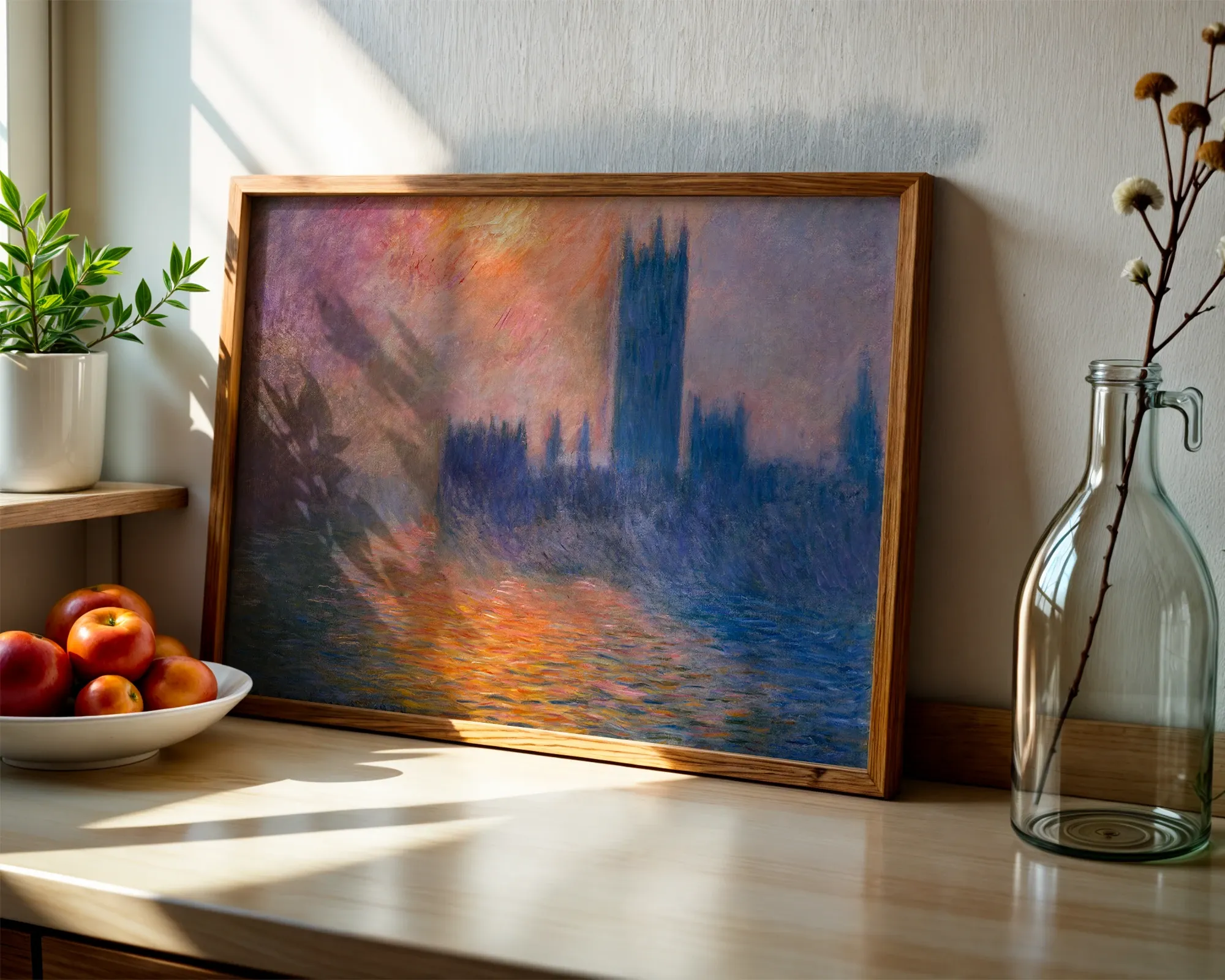 Houses of Parliament, Sunset — Print edition, room view 6