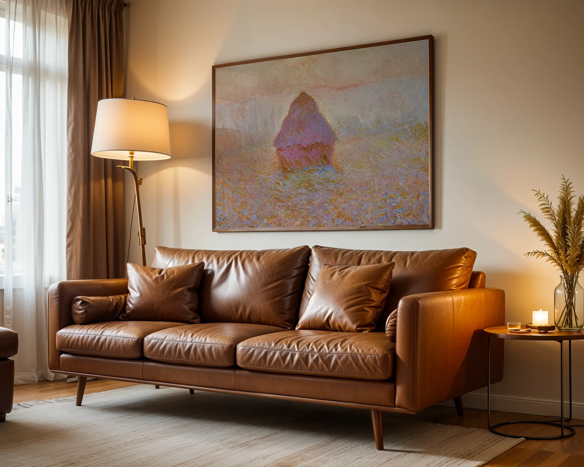 Haystacks (Sunset) — Print edition, room view 3