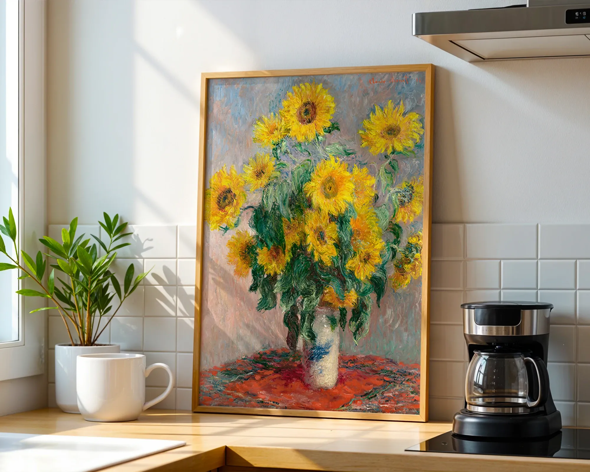 Bouquet of Sunflowers — Print edition, room view 1