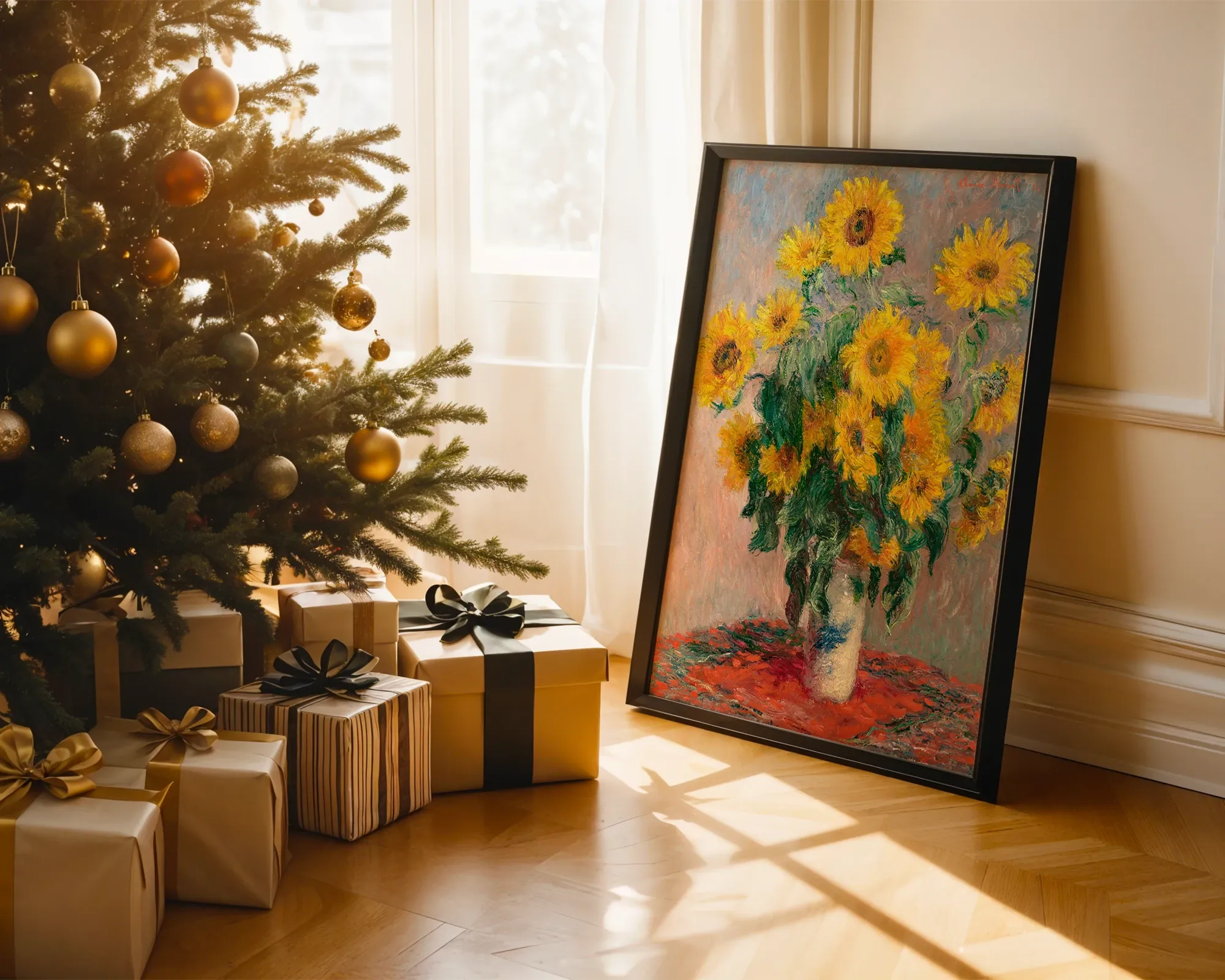 Bouquet of Sunflowers — Print edition, room view 2