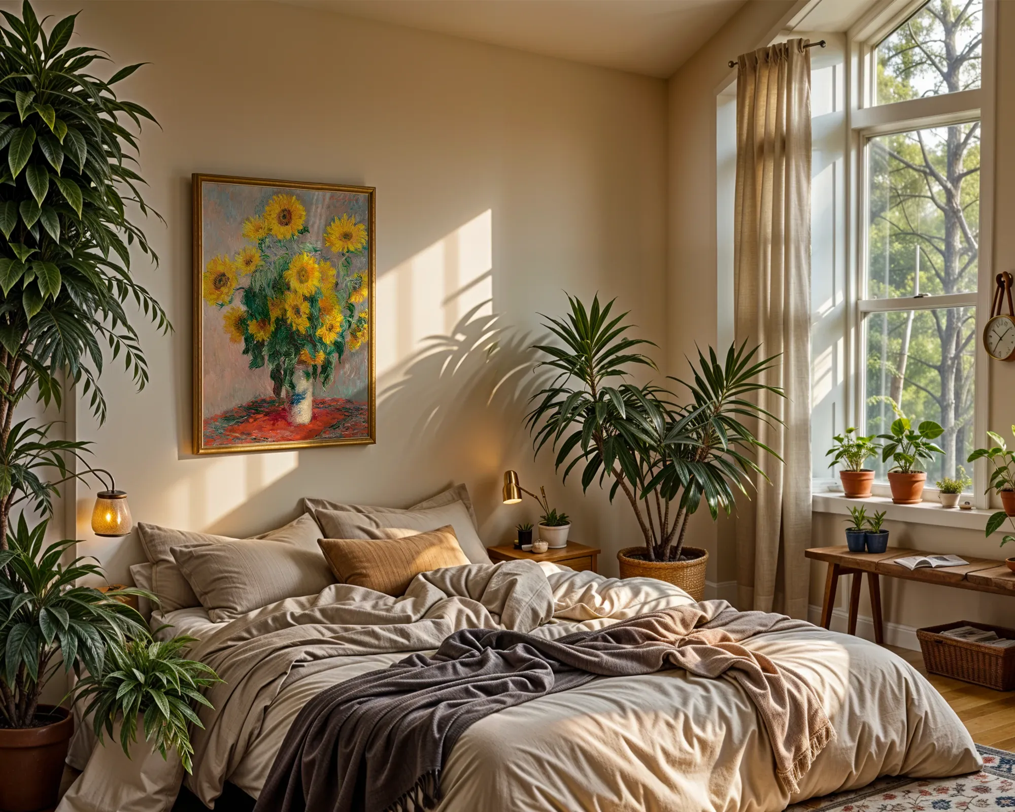 Bouquet of Sunflowers — Print edition, room view 4