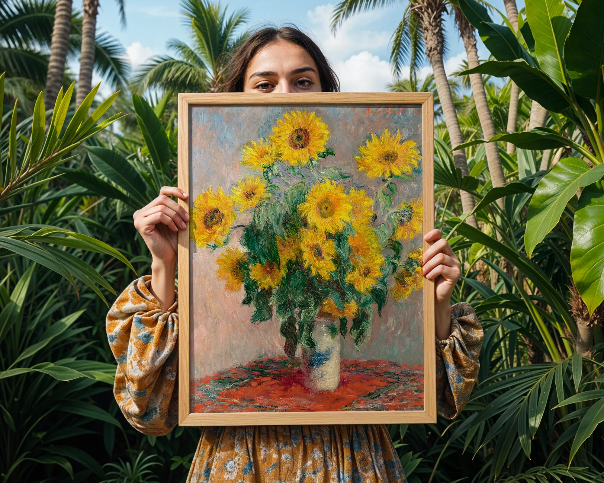 Bouquet of Sunflowers — Print edition, room view 5