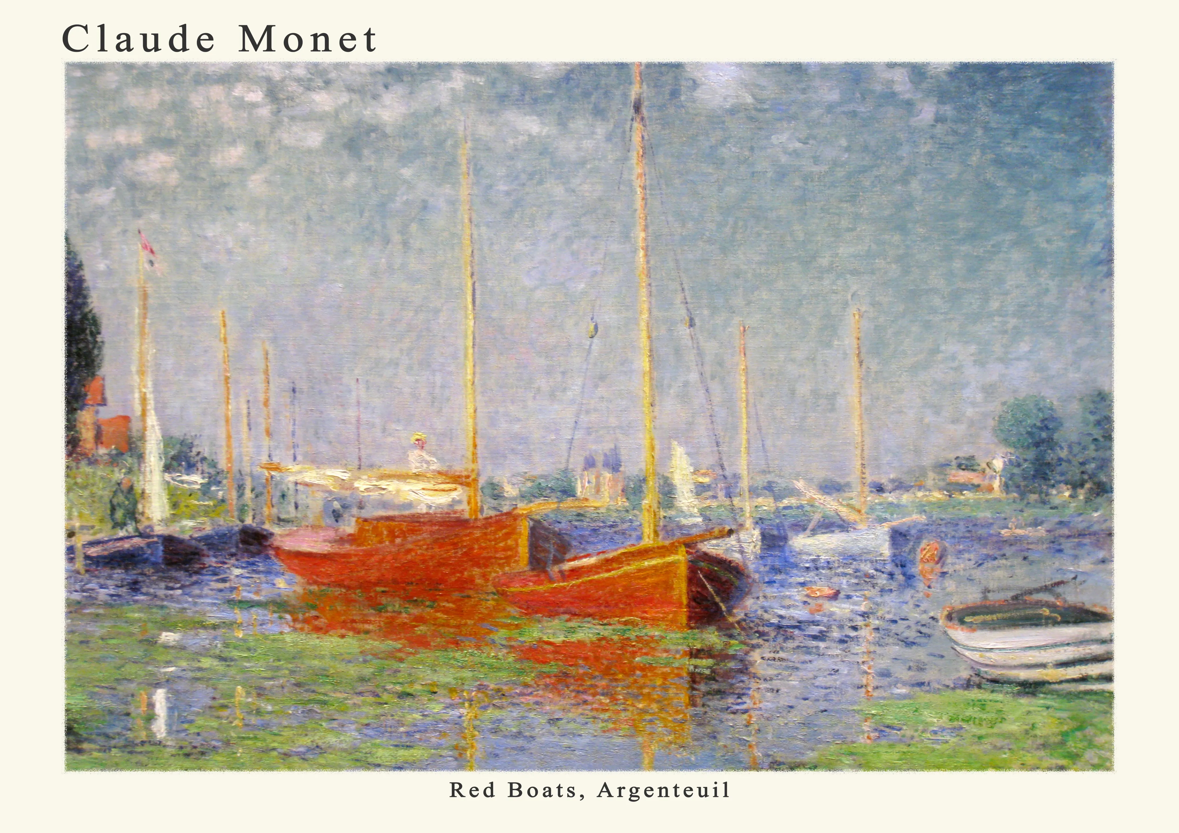 Red Boats, Argenteuil — Poster edition