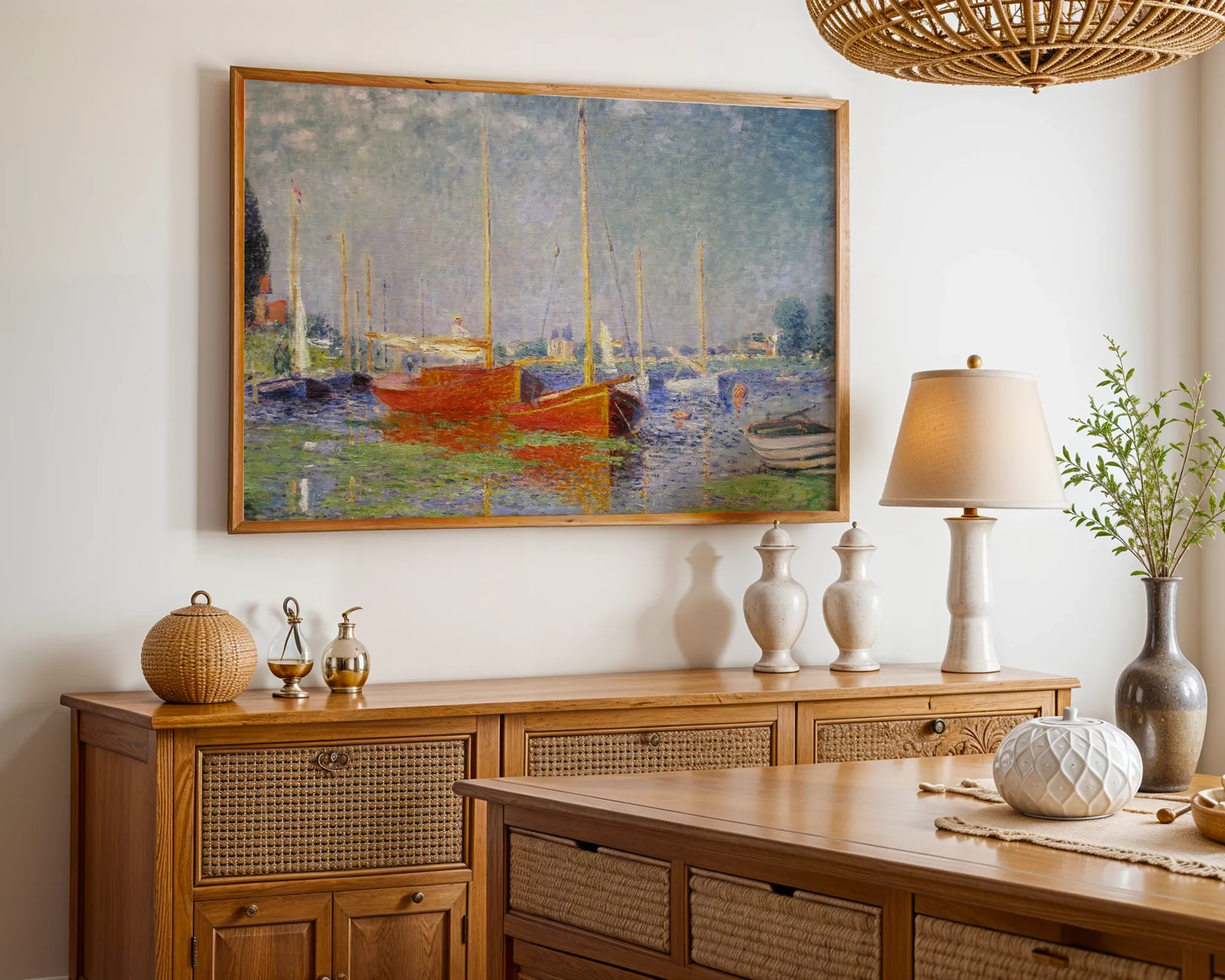 Red Boats, Argenteuil — Print edition, room view 4