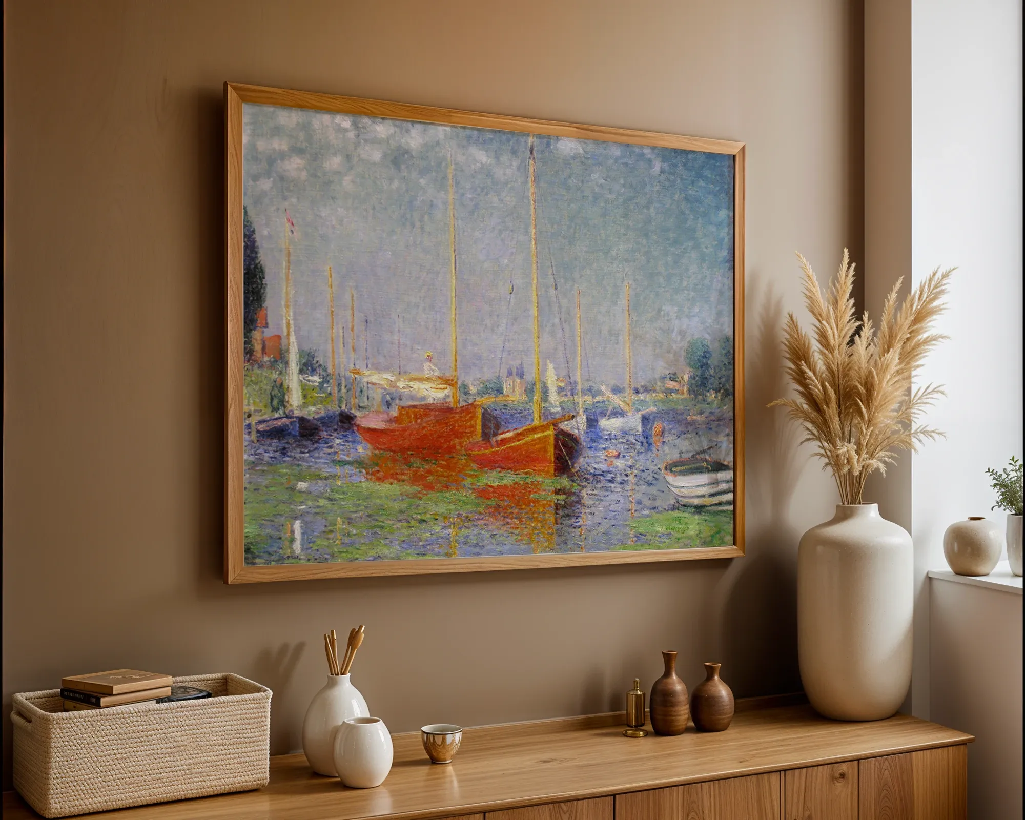 Red Boats, Argenteuil — Print edition, room view 5