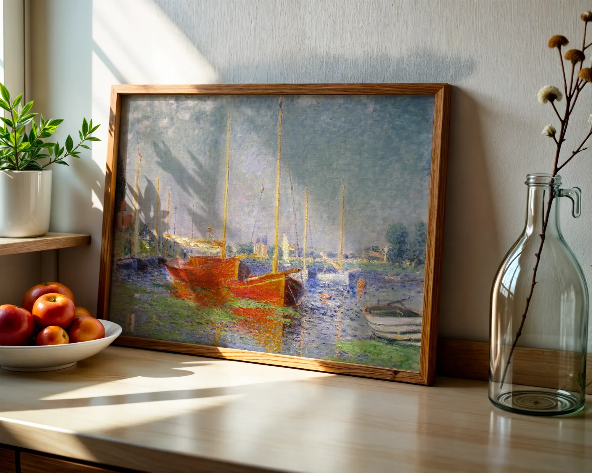 Red Boats, Argenteuil — Print edition, room view 6