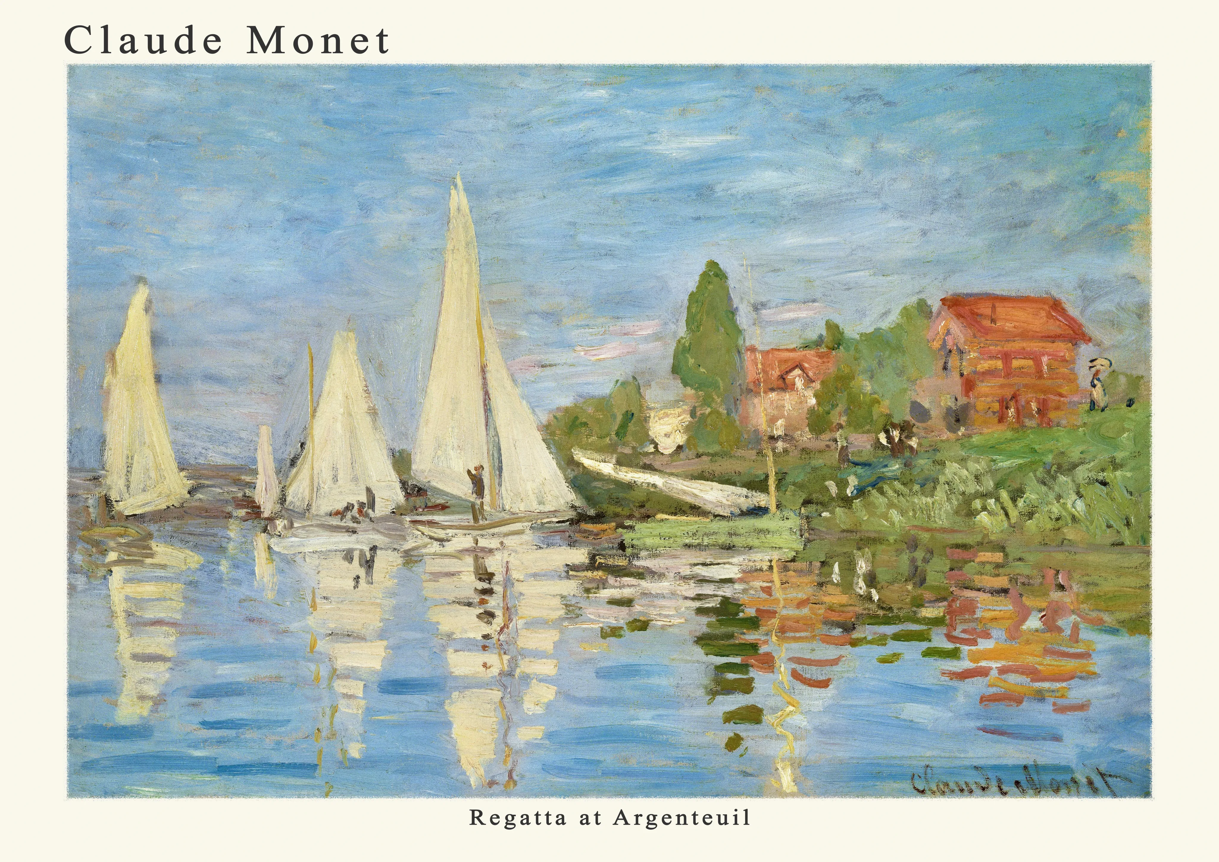 Regatta at Argenteuil — Poster edition