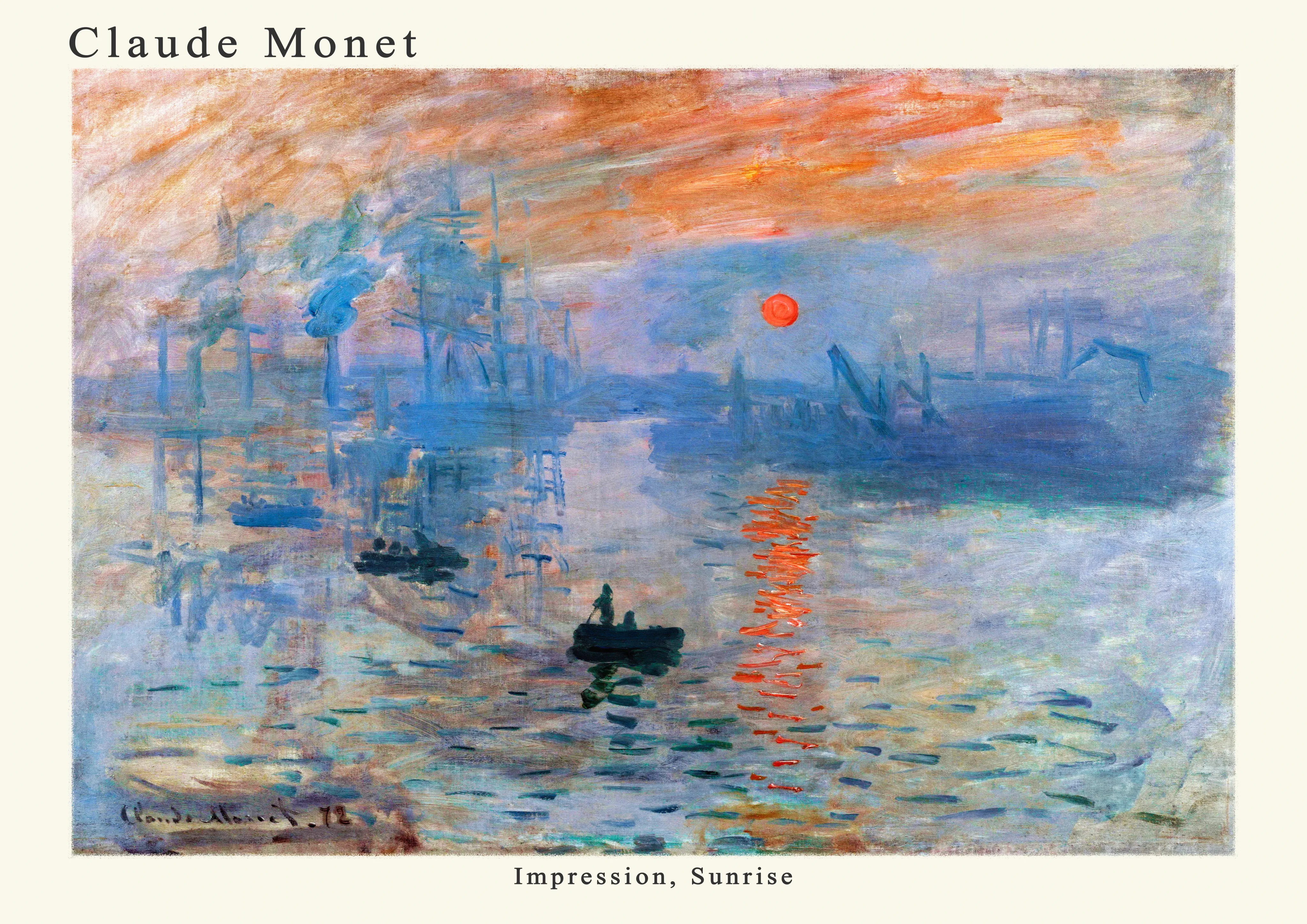 Impression, Sunrise — Poster edition