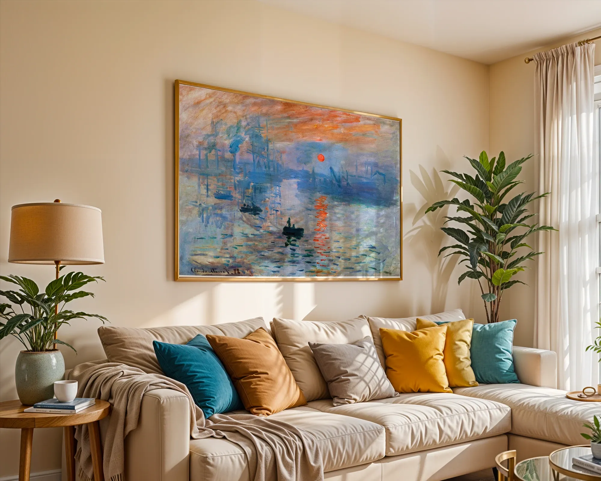 Impression, Sunrise — Print edition, room view 2