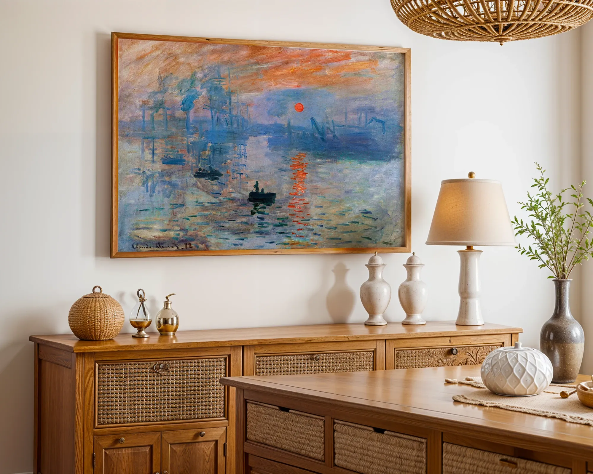 Impression, Sunrise — Print edition, room view 4