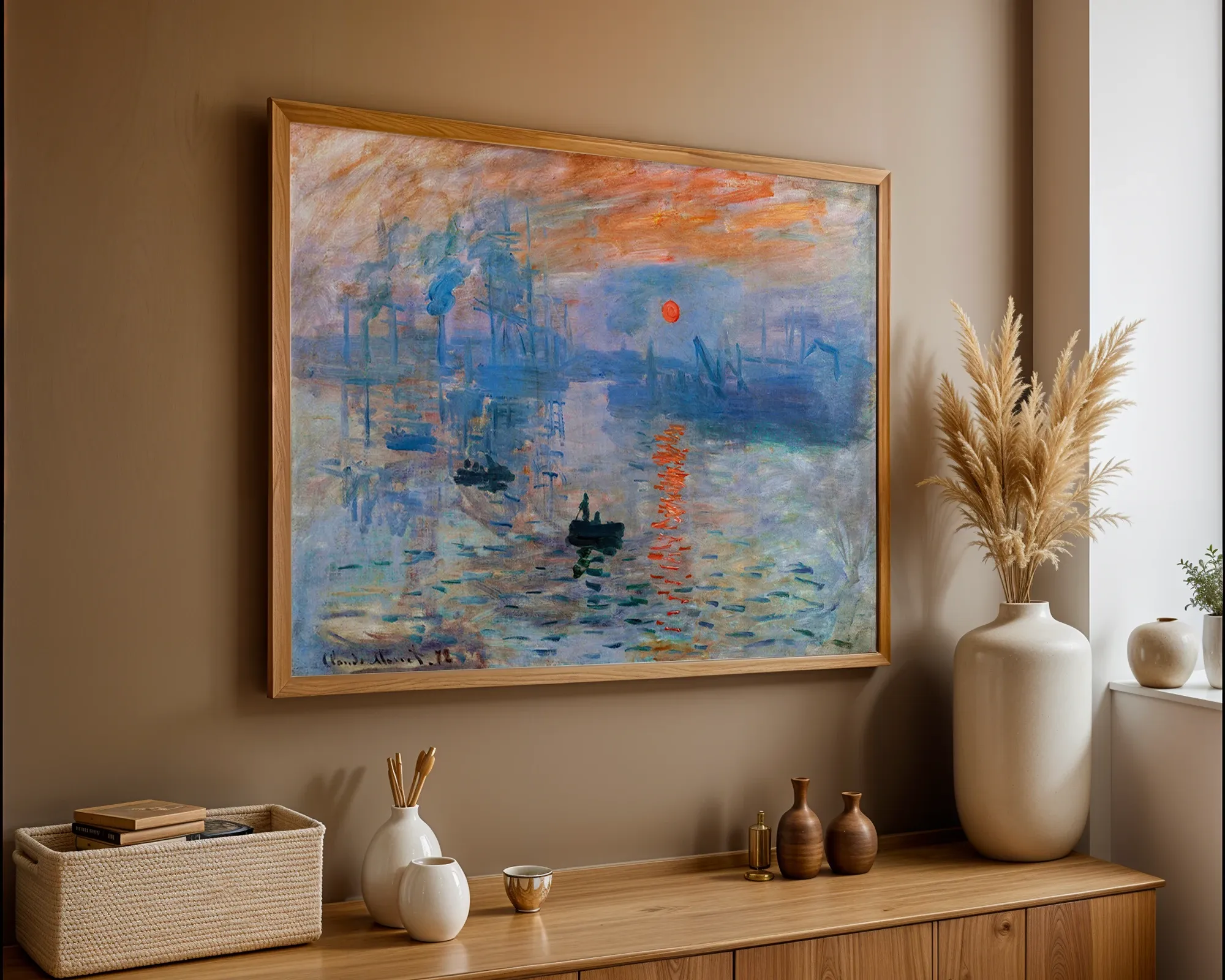 Impression, Sunrise — Print edition, room view 5