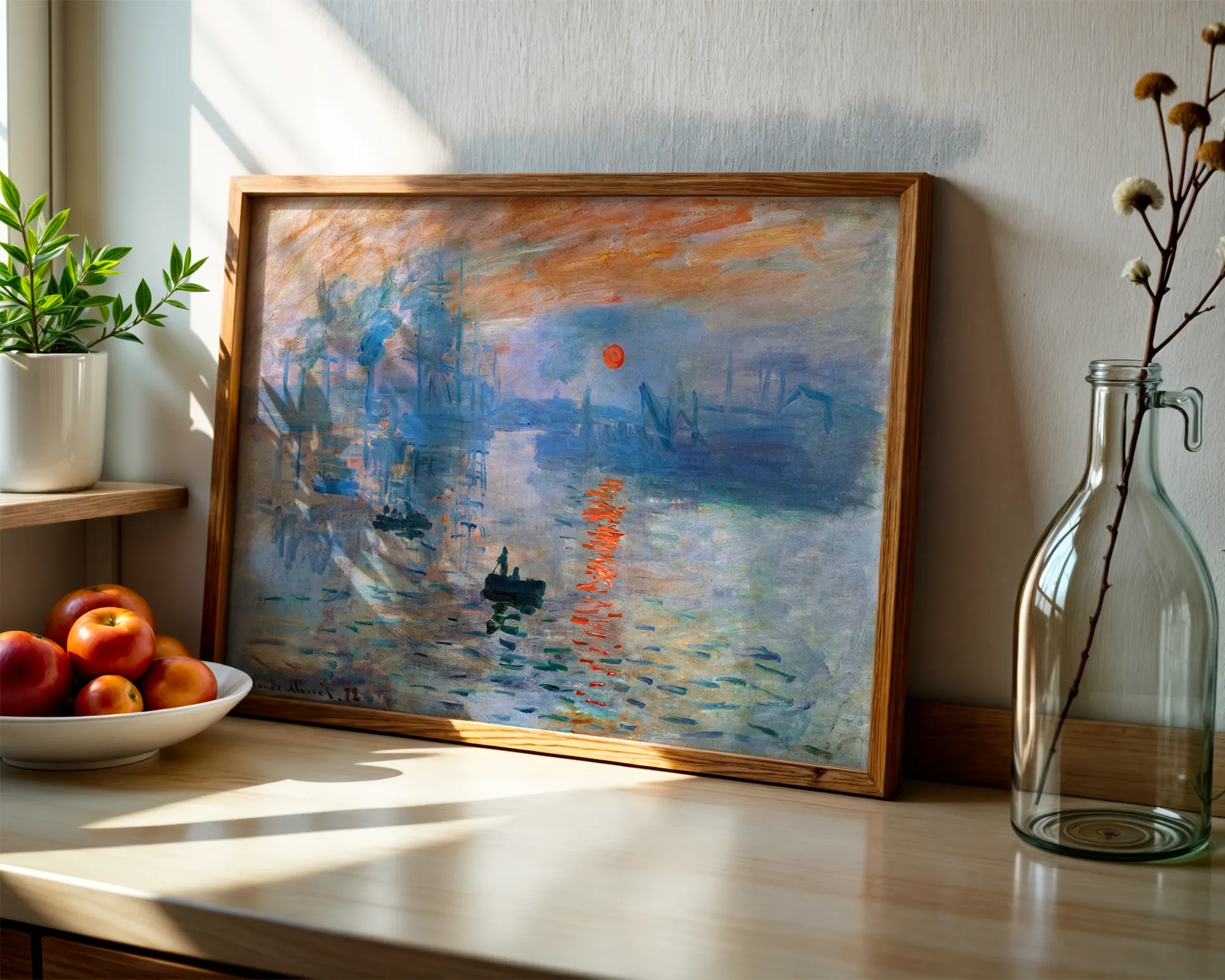 Impression, Sunrise — Print edition, room view 6