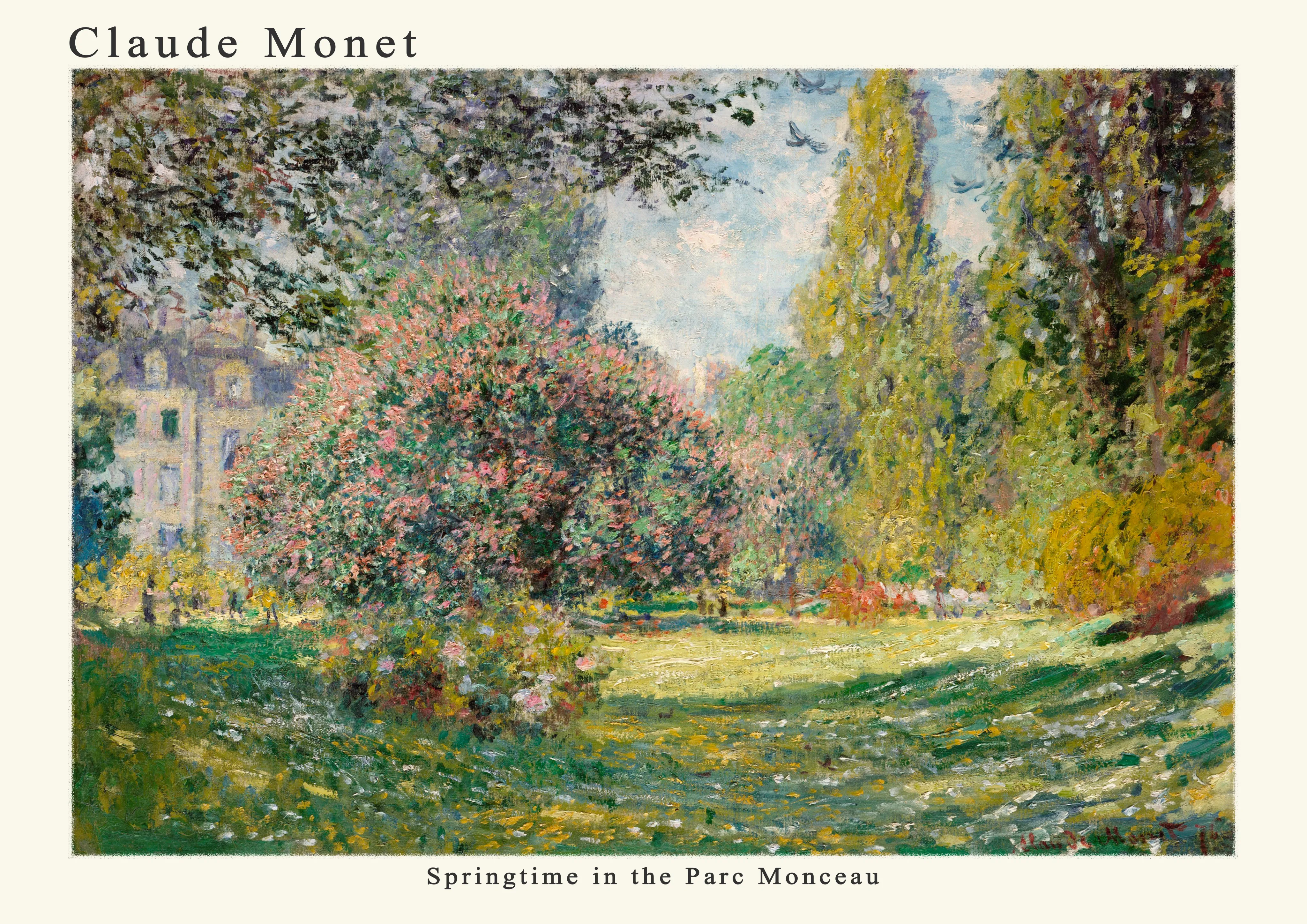 Springtime in the Parc Monceau — Poster edition