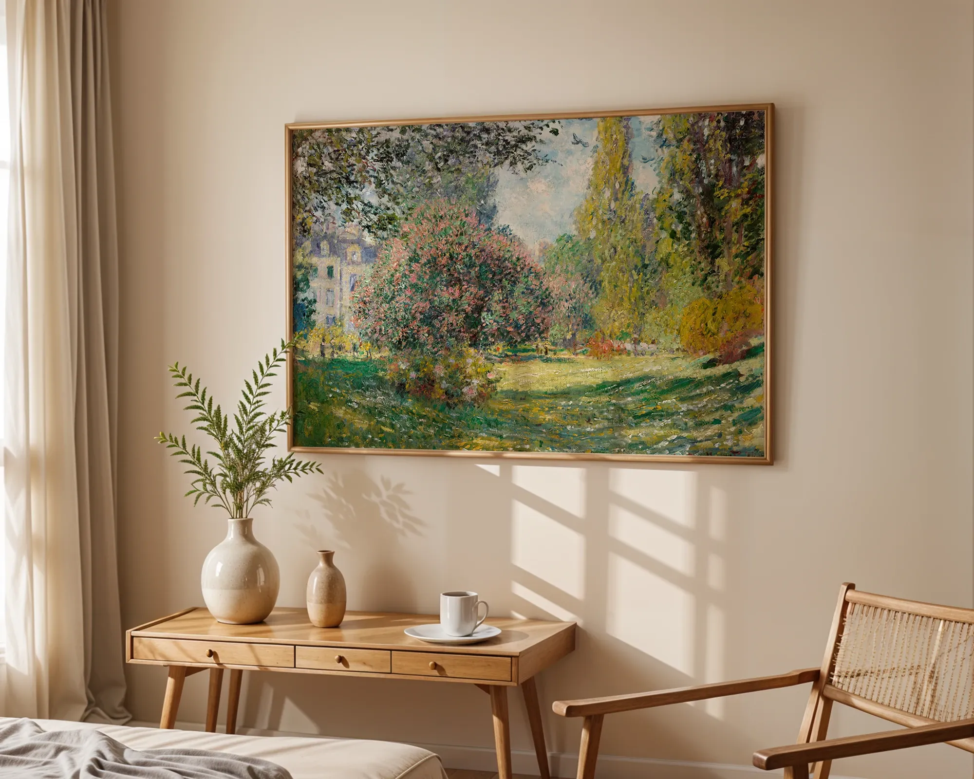 Springtime in the Parc Monceau — Print edition, room view 1