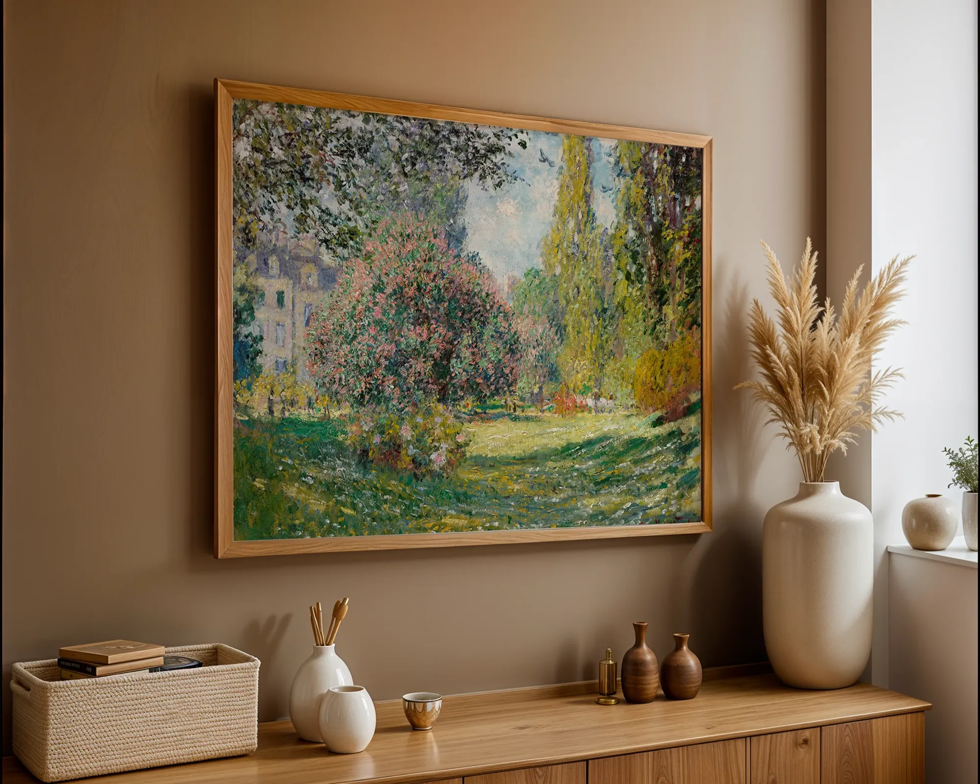 Springtime in the Parc Monceau — Print edition, room view 5