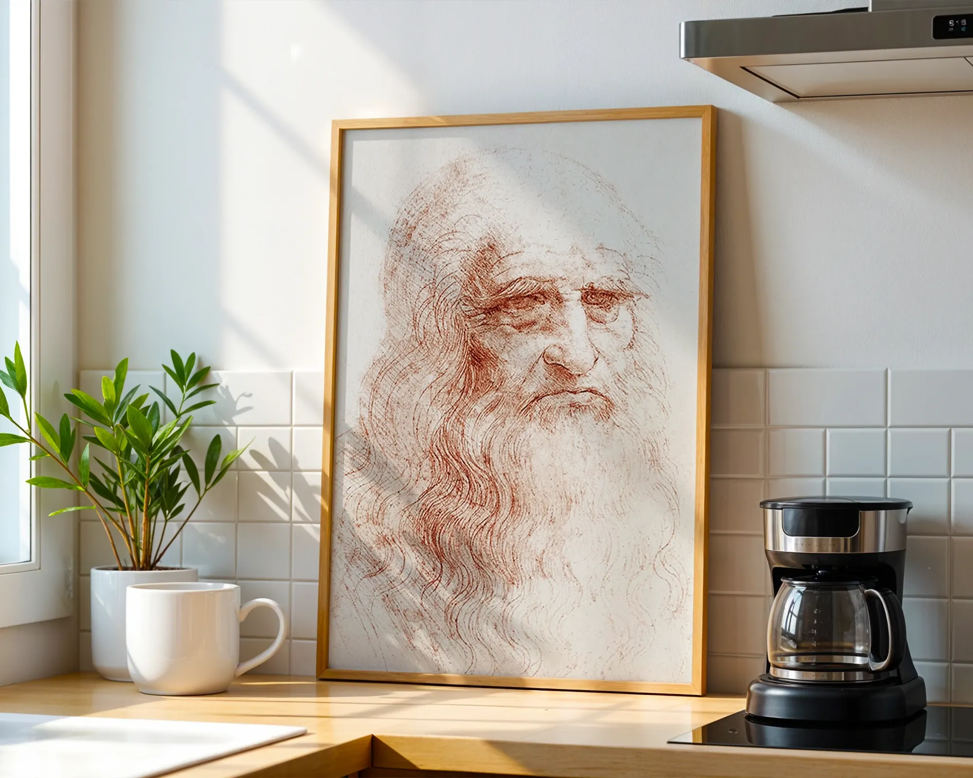 Portrait of a Man in Red Chalk — room view 1