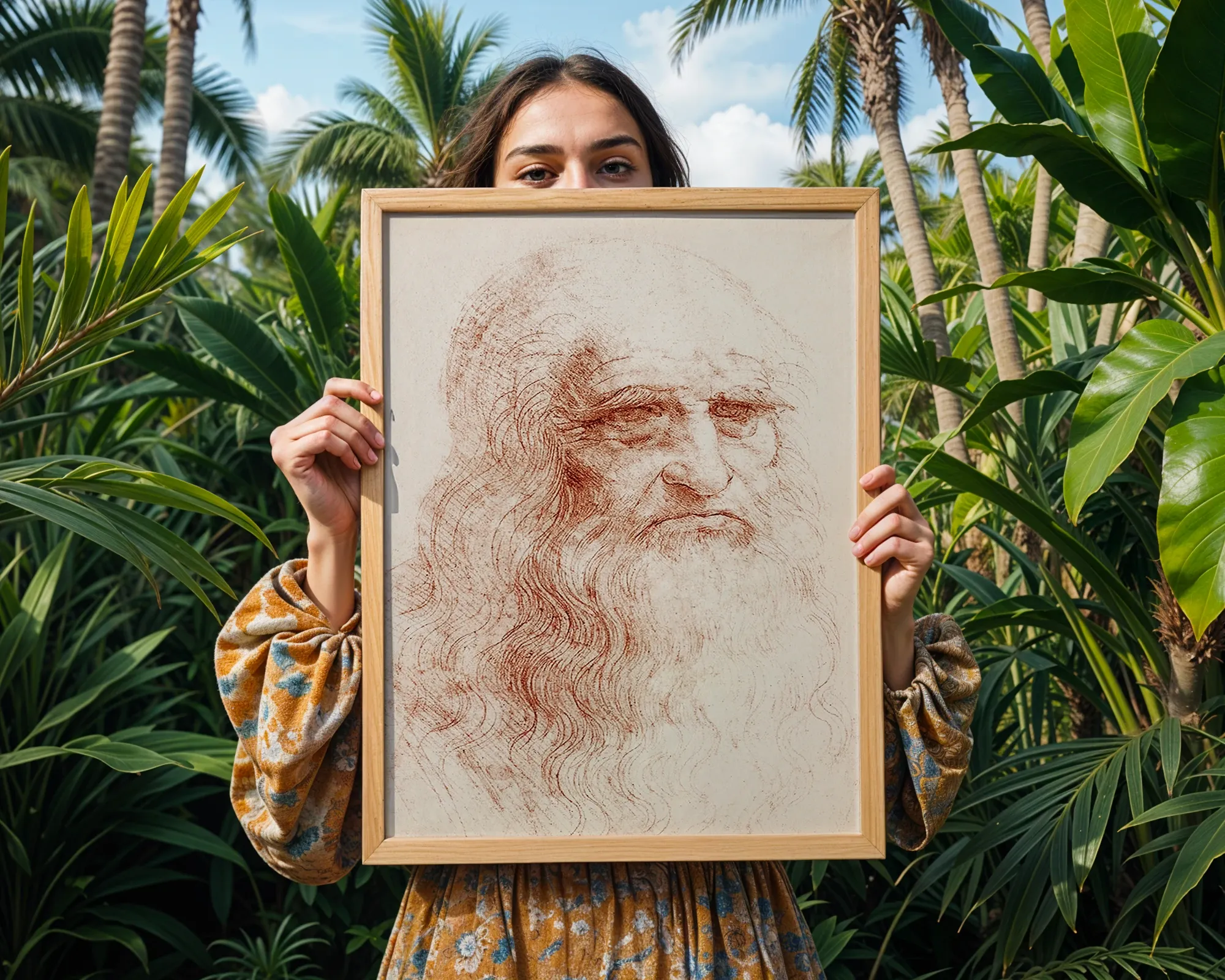 Portrait of a Man in Red Chalk — room view 5