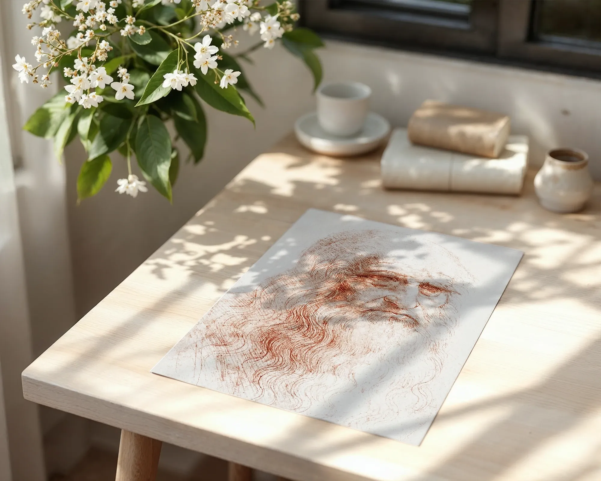 Portrait of a Man in Red Chalk — room view 6