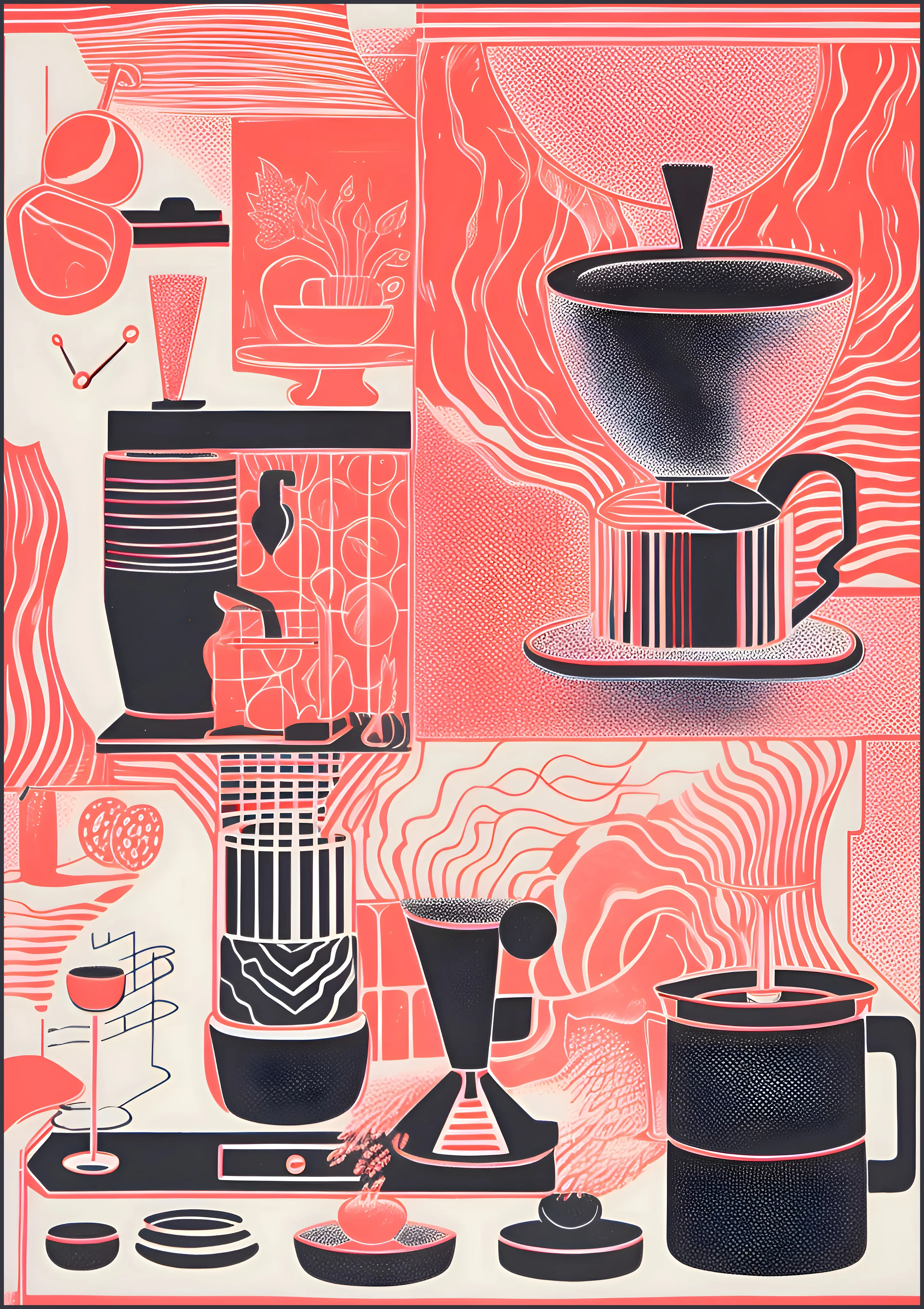 Coral Coffee Craft — Exclusive 2 art print