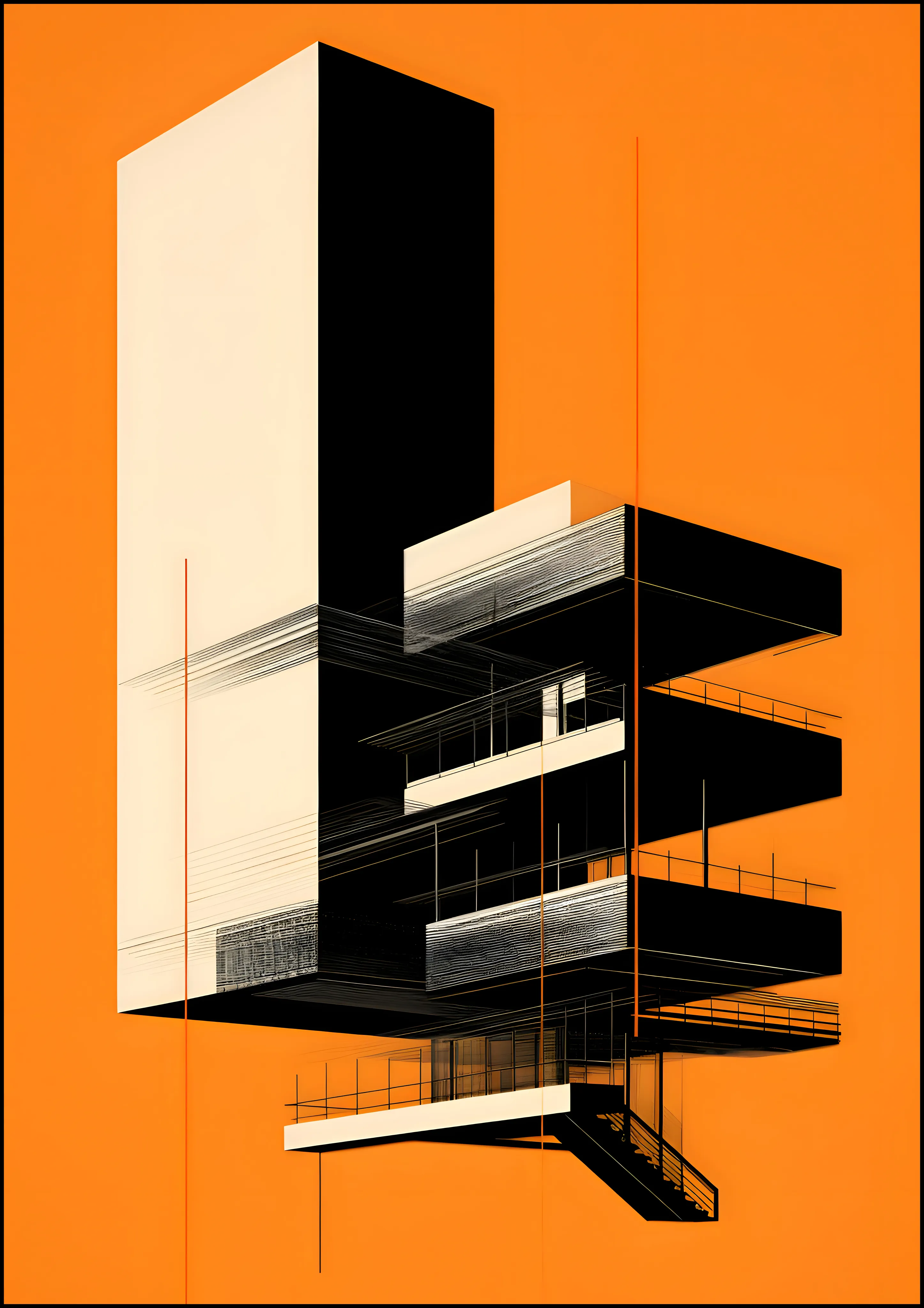 Monolithic Architectural Elevation — Exclusive 2 art print