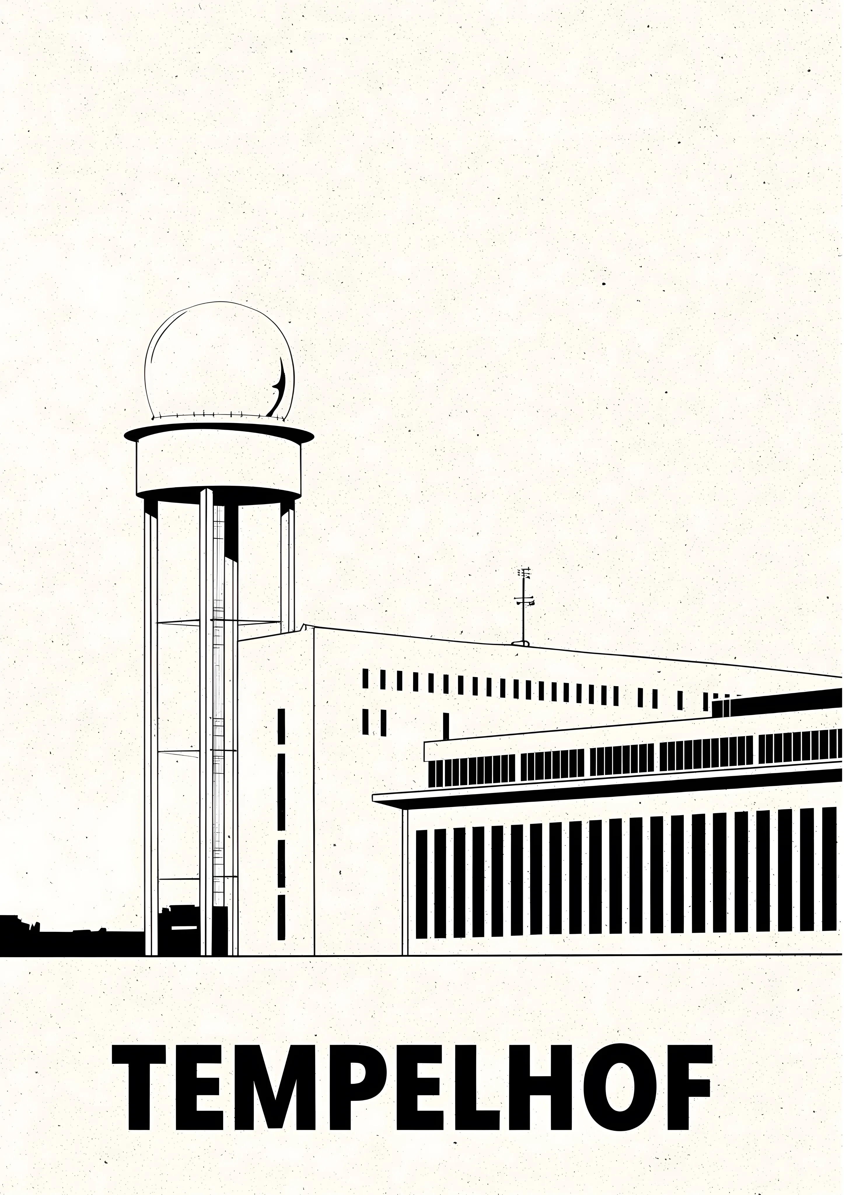 Tempelhof Architectural Print — Exclusive 2 art print
