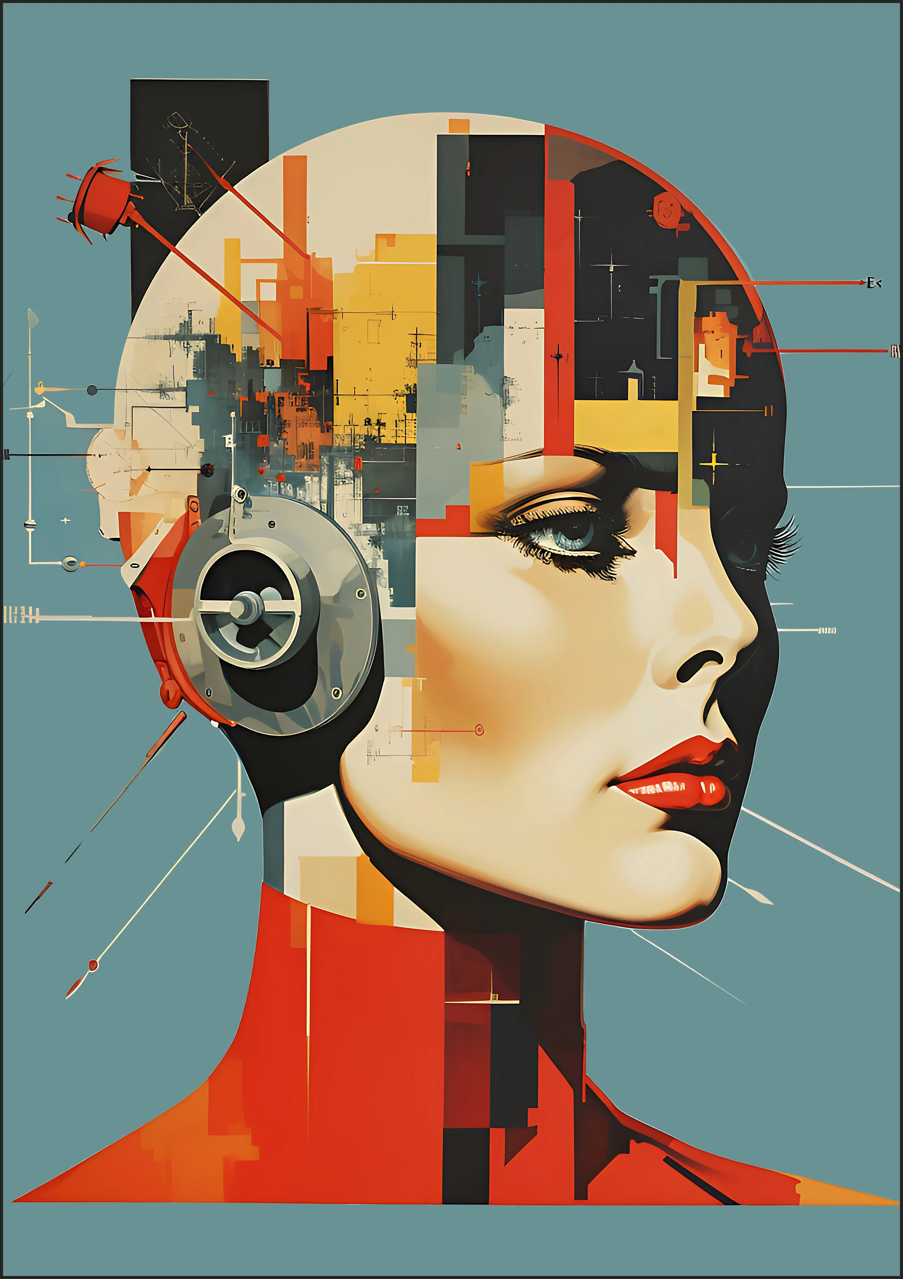 Constructivist Android Mind — Exclusive 2 art print