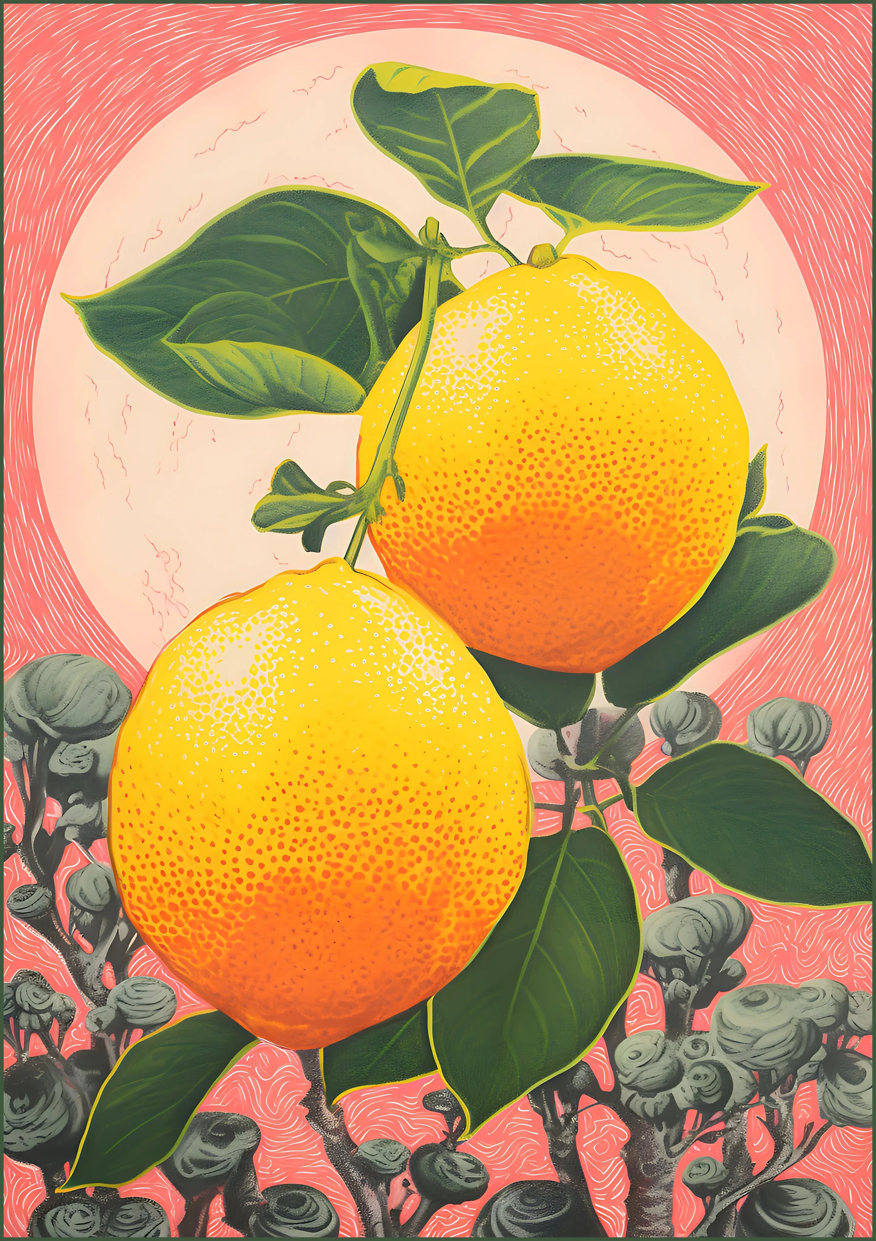 Sunlit Citrus Branch — Exclusive 2 art print